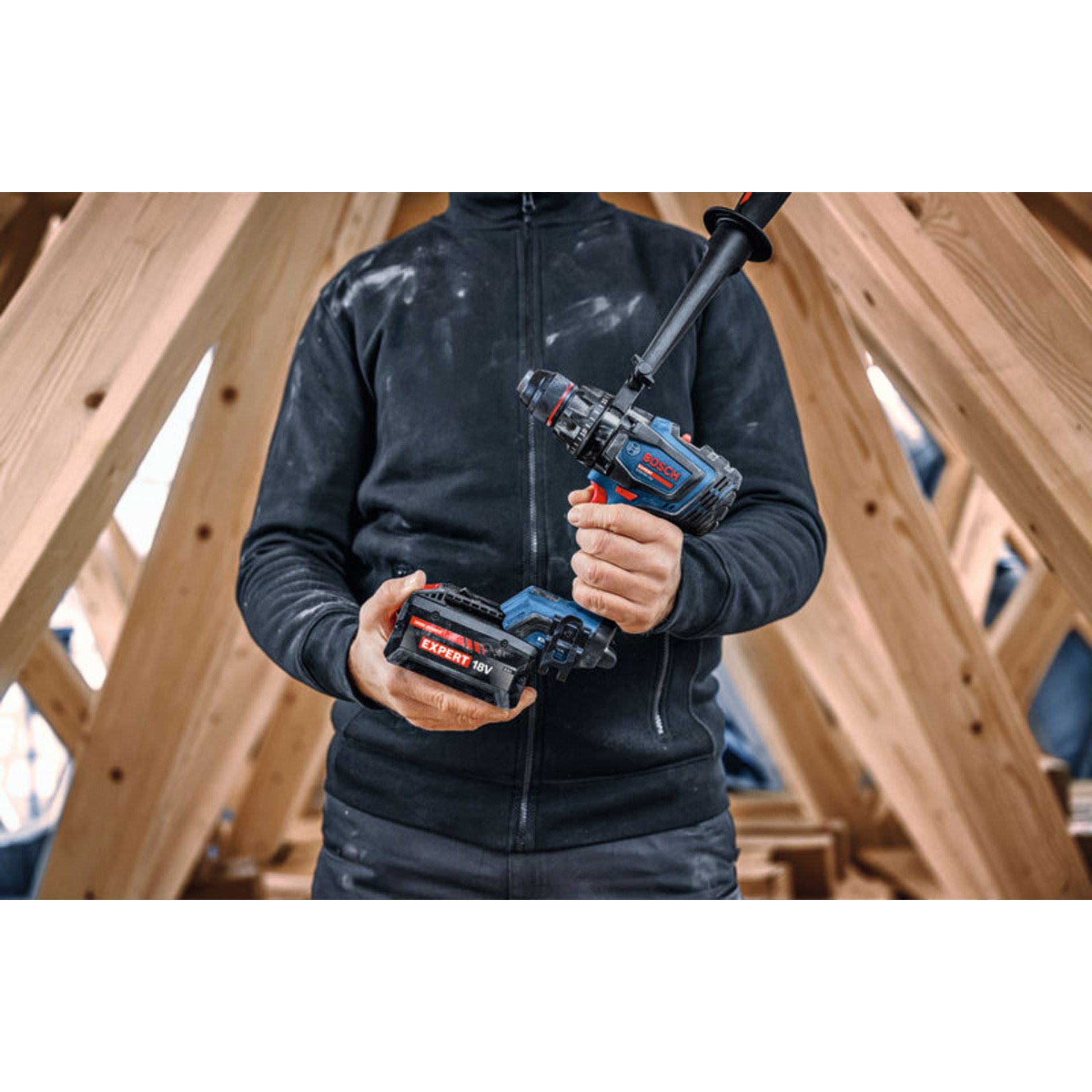 Akku-Bohrschrauber EXSR18V-150,  2 x EXBA18V-80, L-BOXX 136