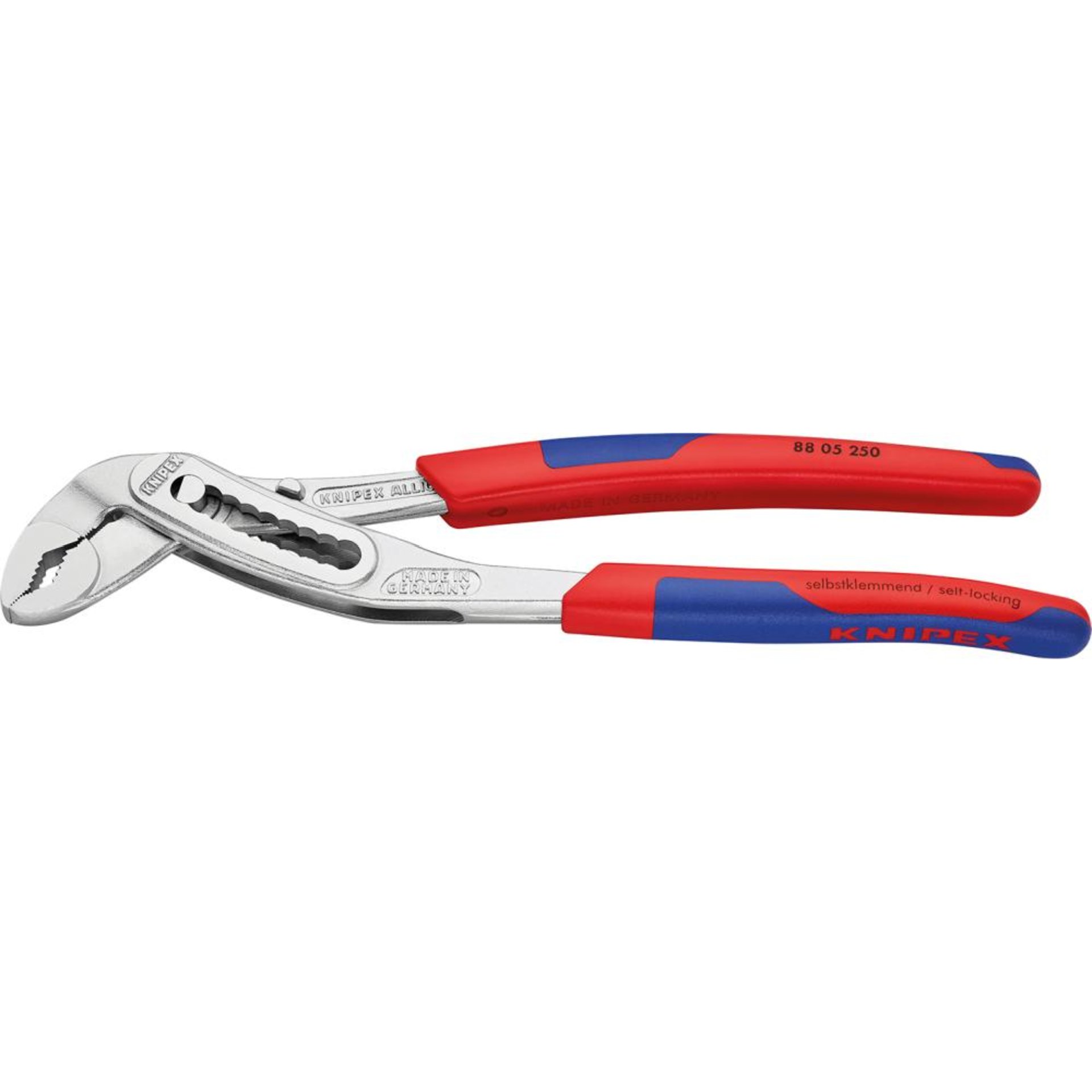 Wasserpumpenzange Alligator mit Mehrkomponenten-Griffen 250mm KNIPEX