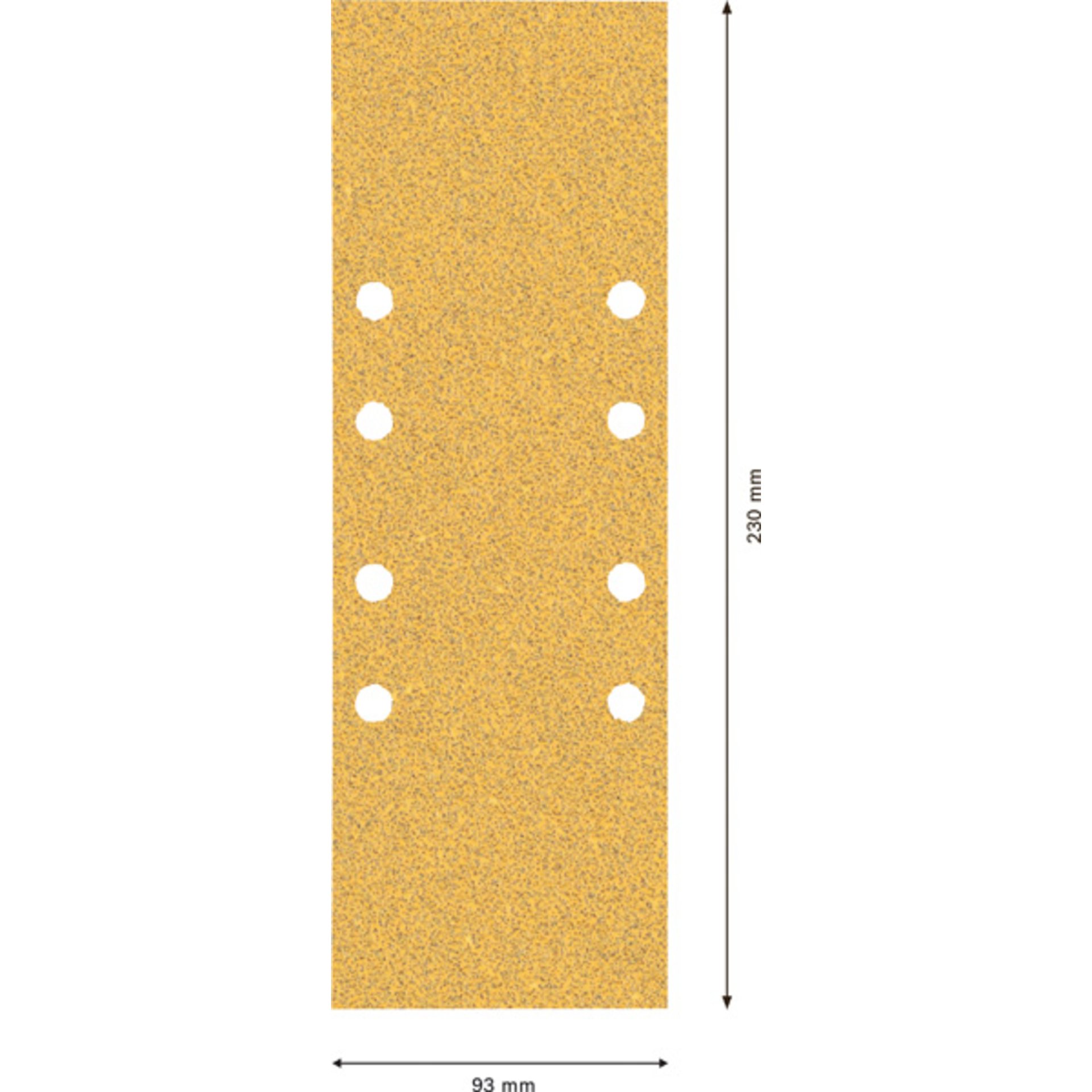 EXPERT C470 Schleifblatt Schwingschleifer Set, 93x230mm, K60-120, 8 Loch, 10tlg.
