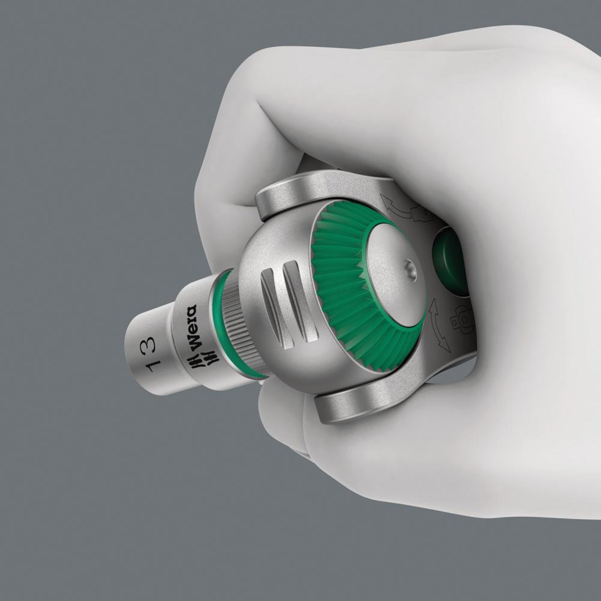 Umschaltknarre 1/4" ZYKLOP speed Wera