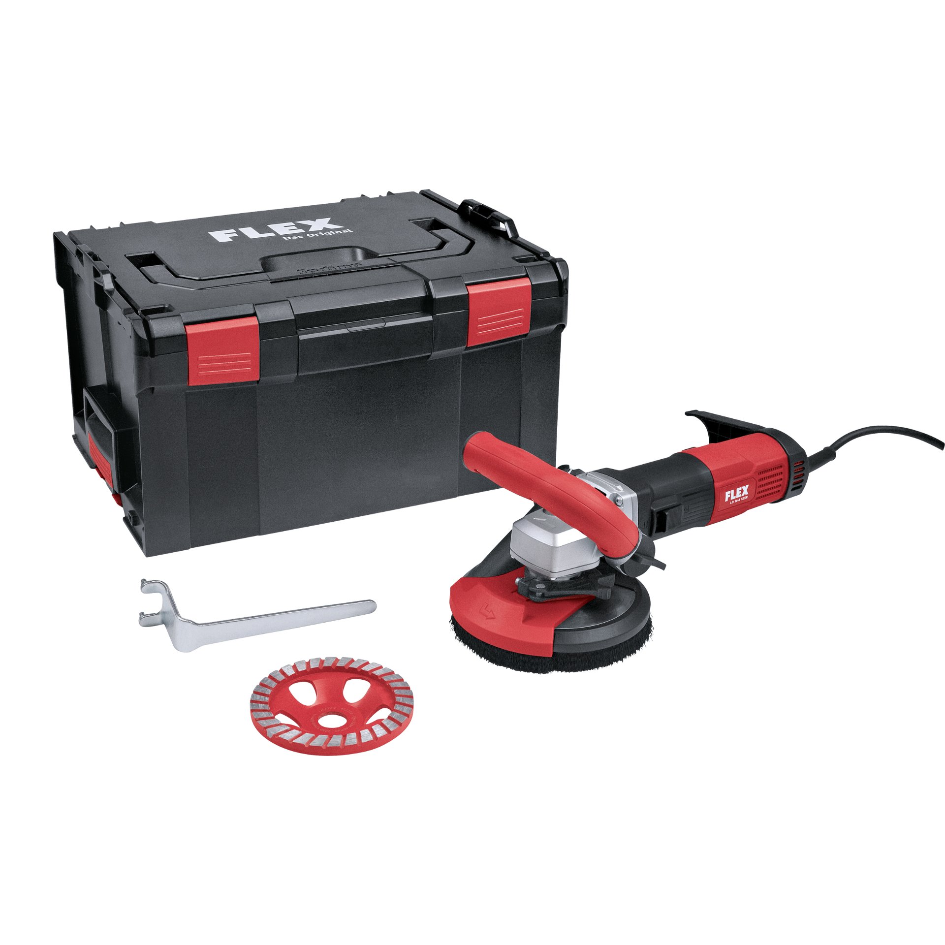 Kompakter Sanierungsschleifer für randnahes, staubfreies Schleifen, 125 mm LD 16-8 125 R, Kit Turbo-Jet II