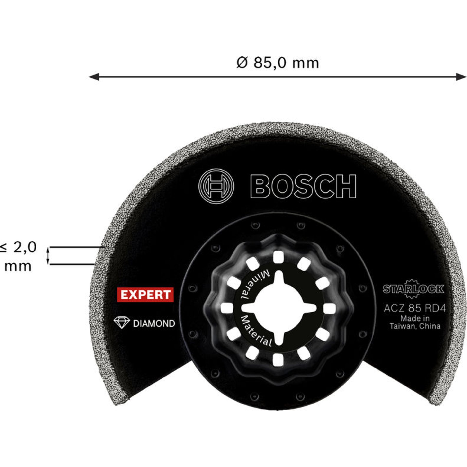 EXPERT ACZ 85 RD4 Grout Segment Blade, 85 mm