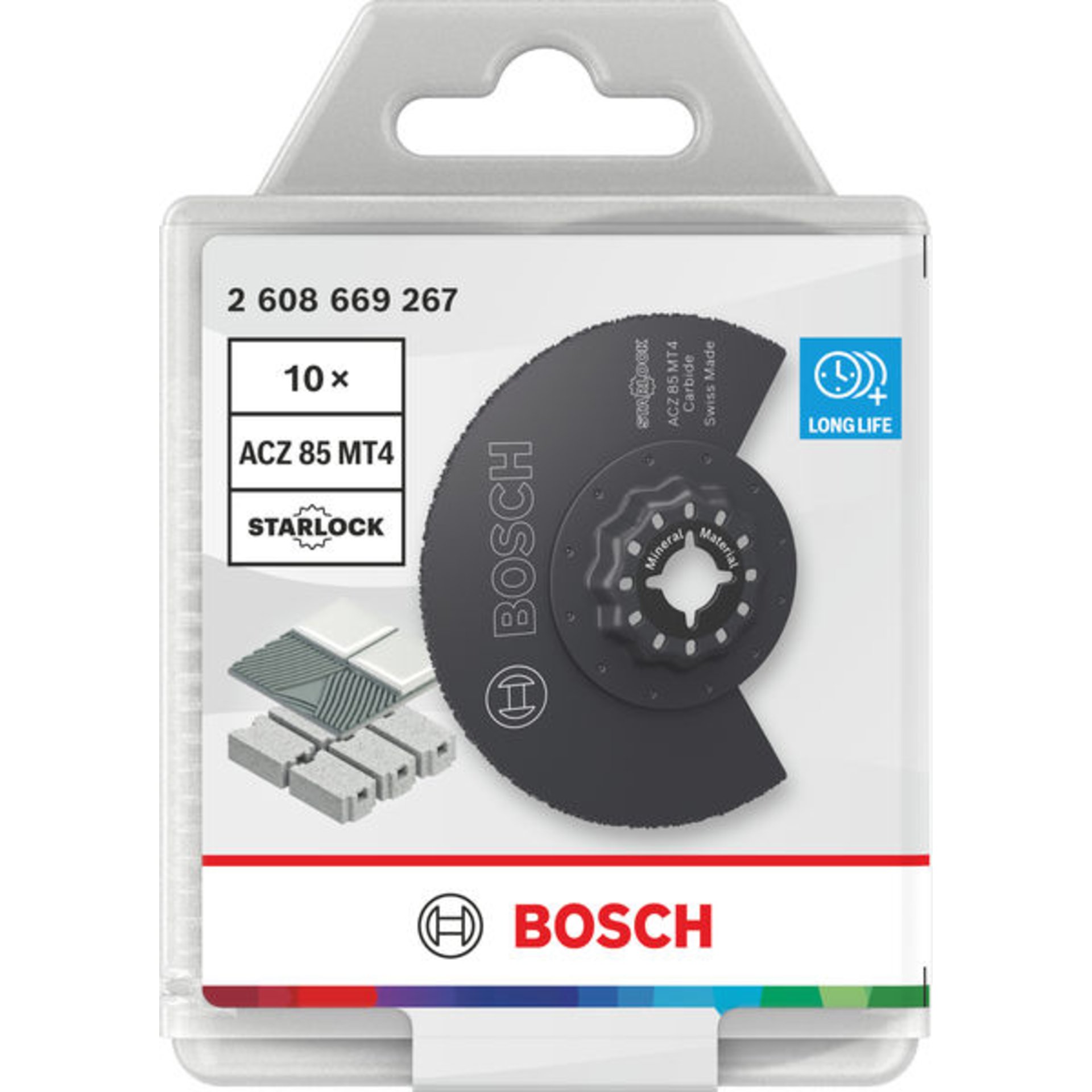 ACZ 85 MT4 Mineralische Werkstoffe Segmentsägeblatt, Starlock, 85 mm, 10-tlg.
