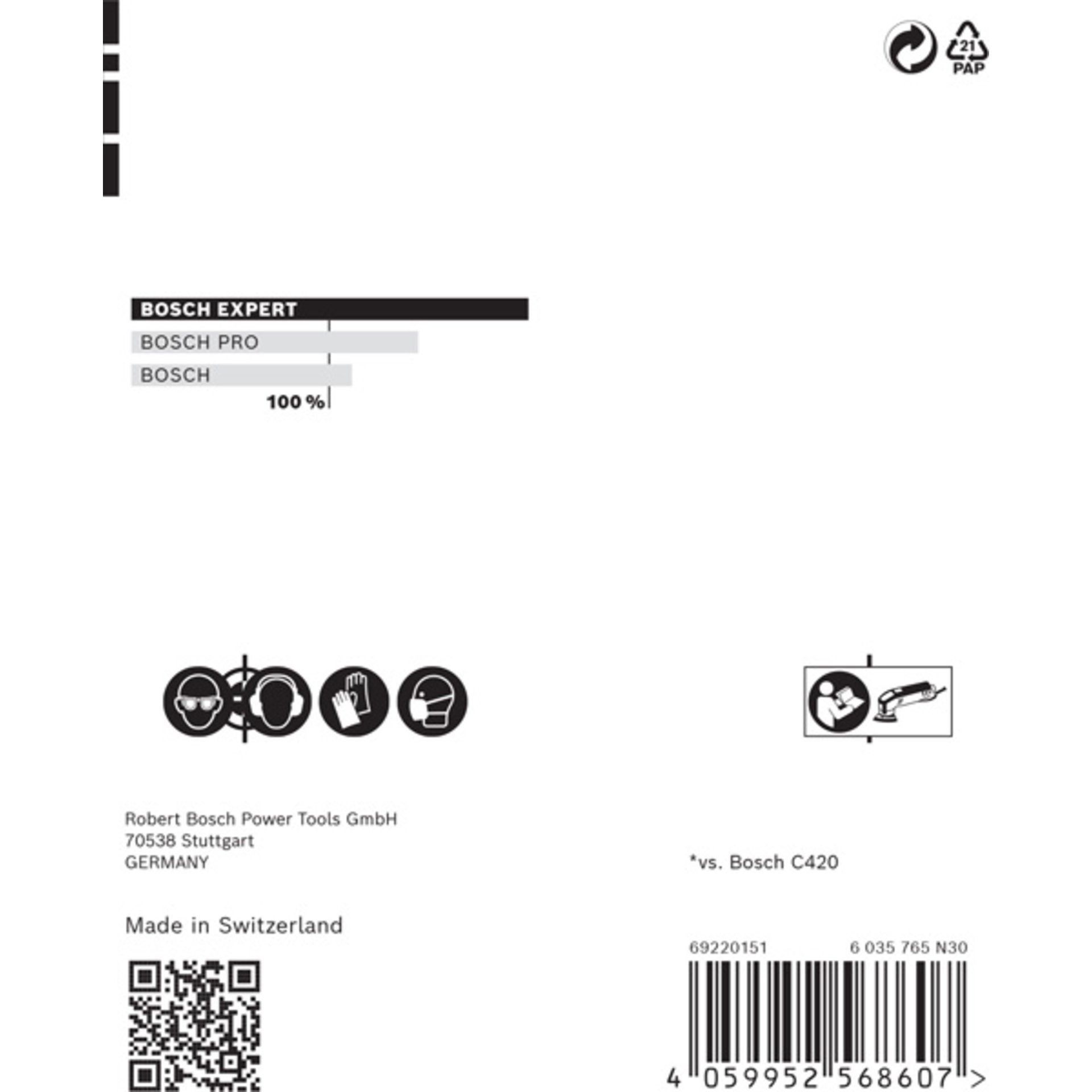 EXPERT M480 Schleifnetz Set, 93mm, K80-180, 6-tlg.