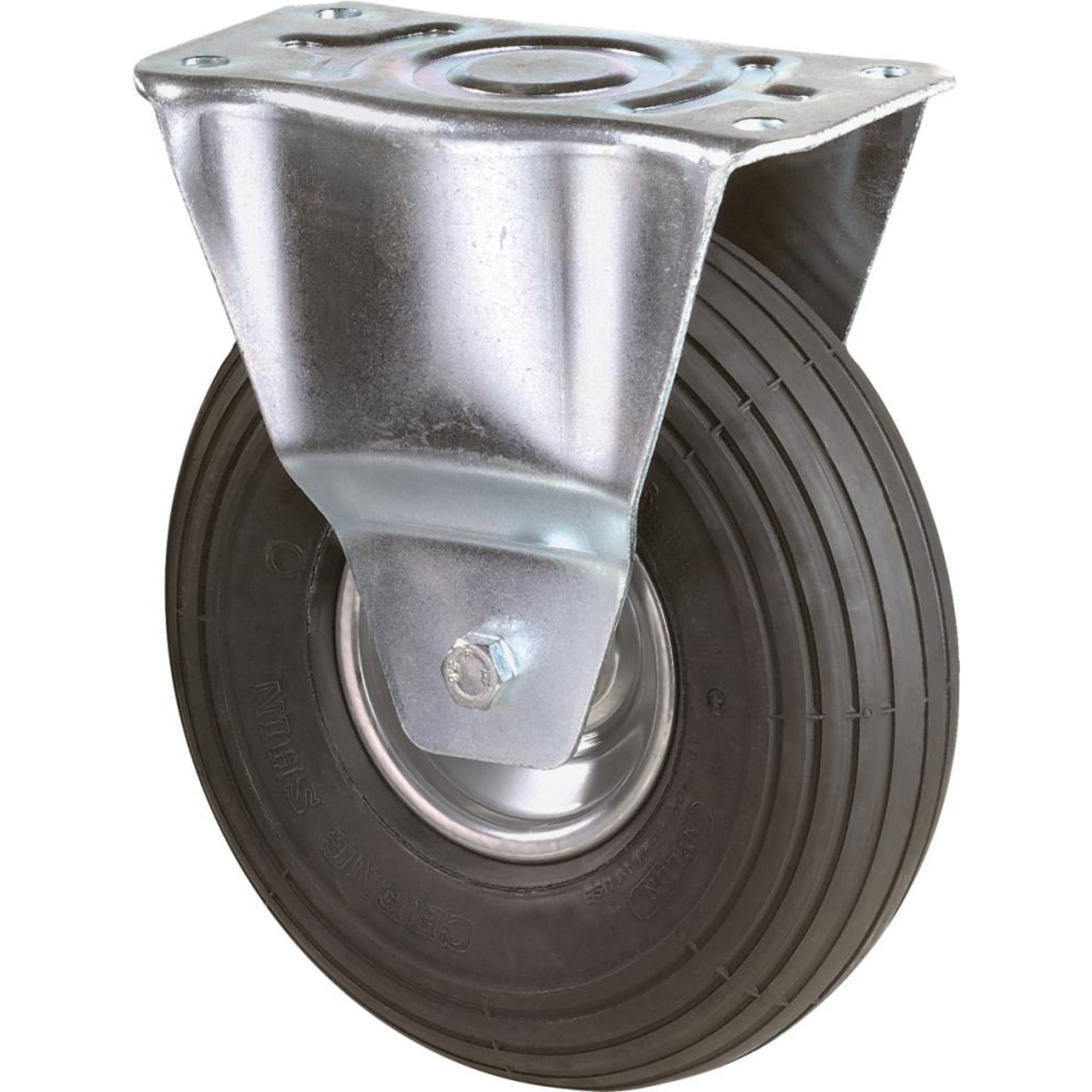 Bockrolle 200mm L410.C90 Platte,Luftrad,RL L410.C90.200 BS ROLLEN