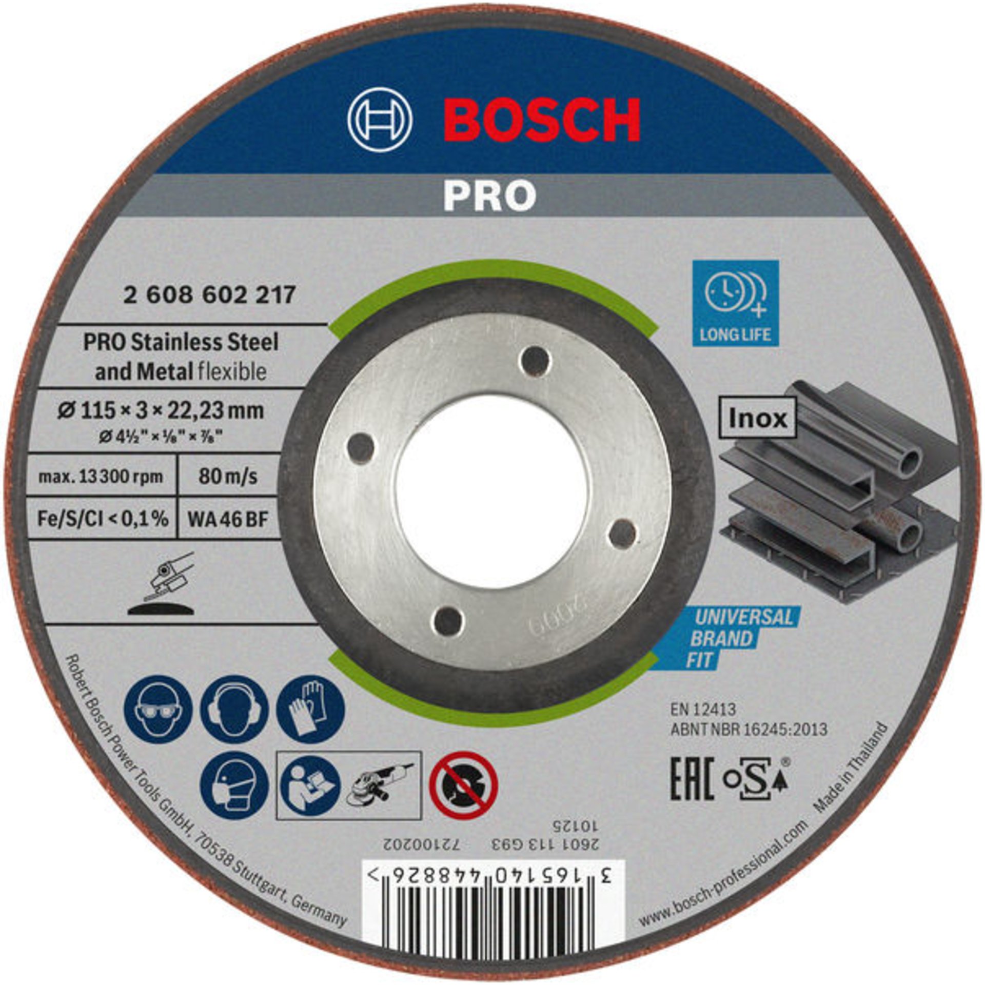 PRO Semi-Flexible Schleifscheibe, 115 x 3 x 22,23 mm