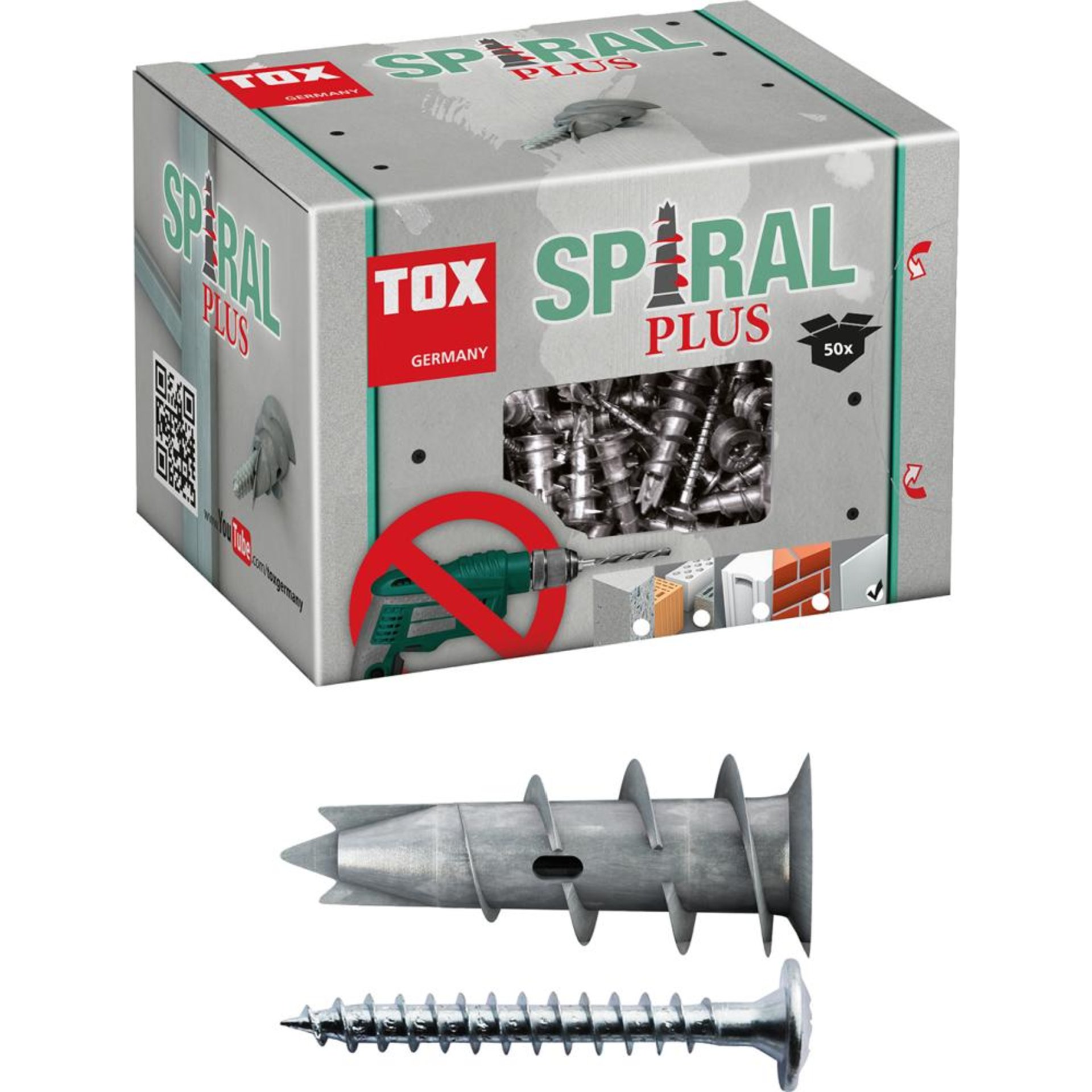 Gipskartondübel Spiral Pl