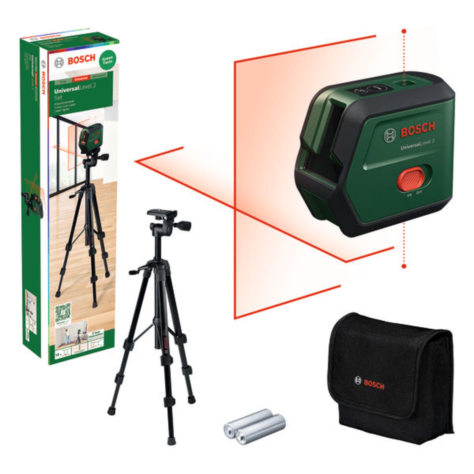 Kreuzlinien-Laser UniversalLevel 2 Set
