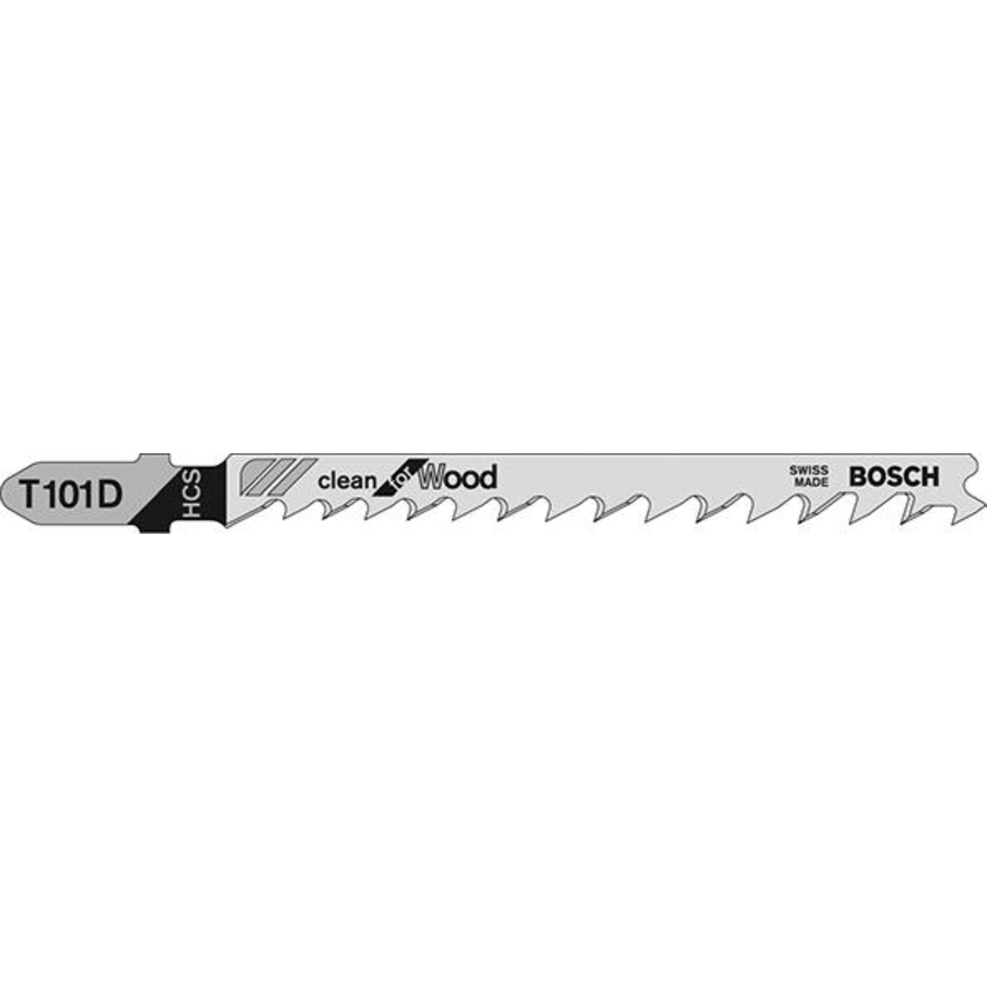 Stichsägeblatt T 101 D Bosch VE à 5 Stück Clean for Wood