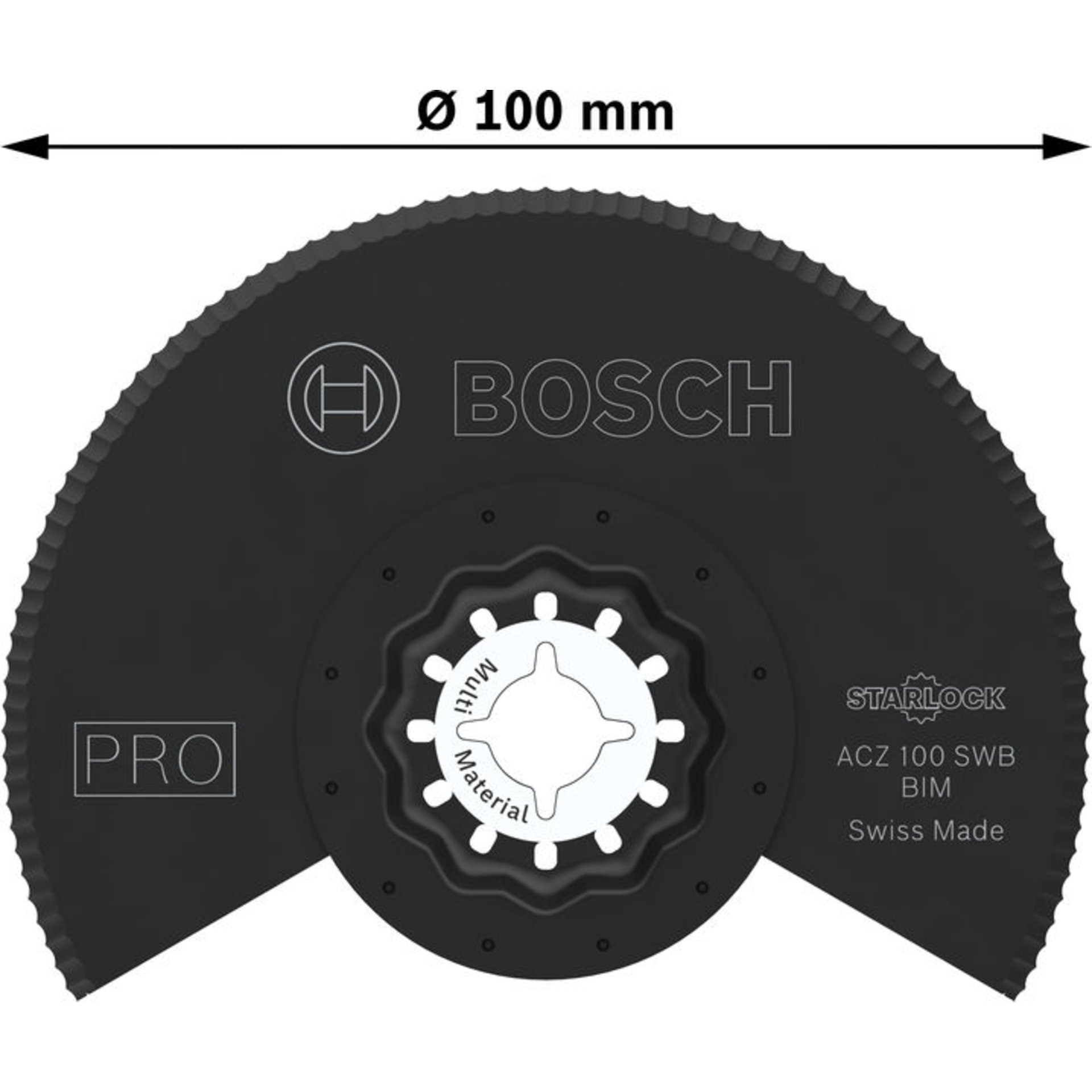 PRO ACZ 100 SWB Blatt für Multifunktionswerkzeuge, 100 mm