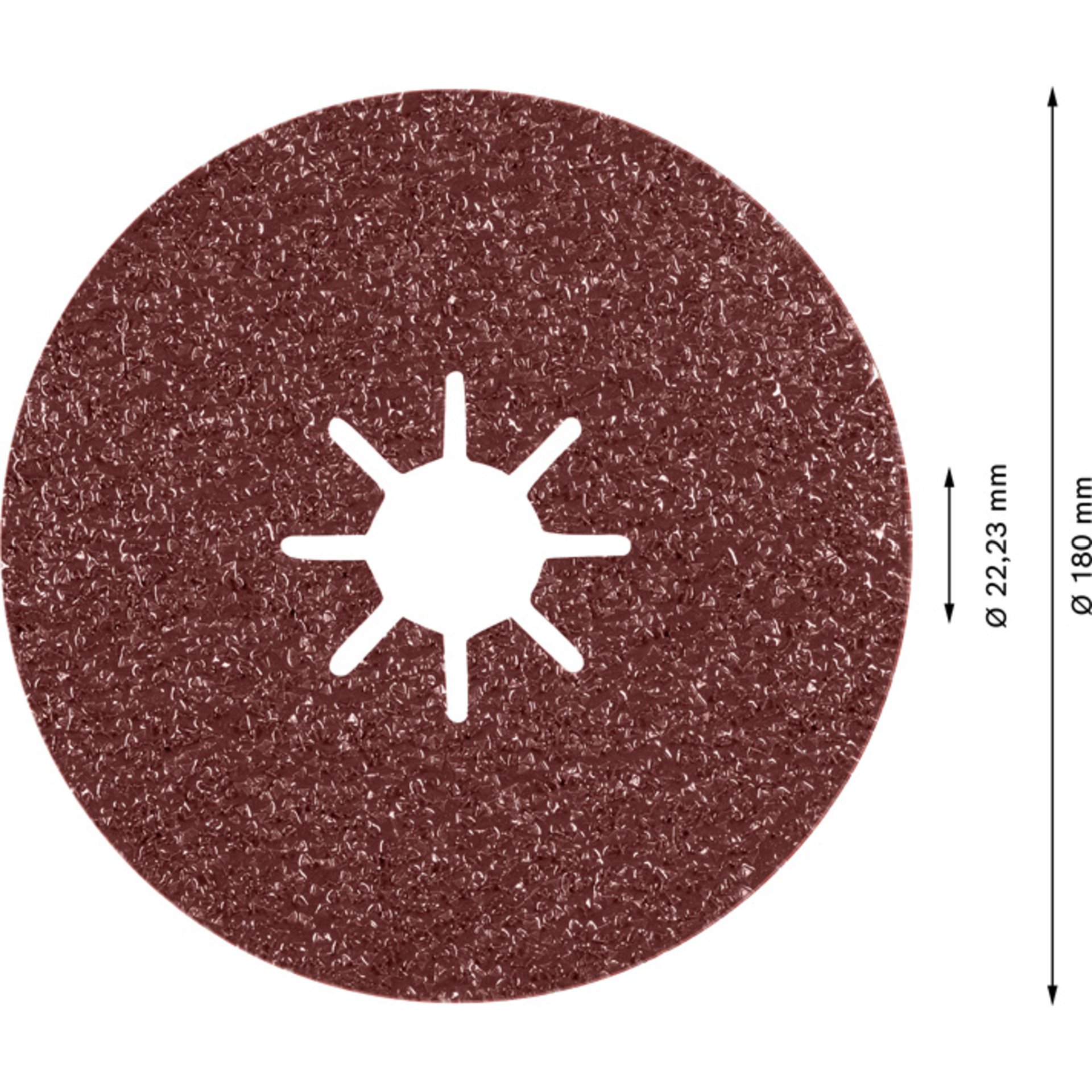 EXPERT R781 Fiberscheibe, 180mm,  K36,  25-tlg.
