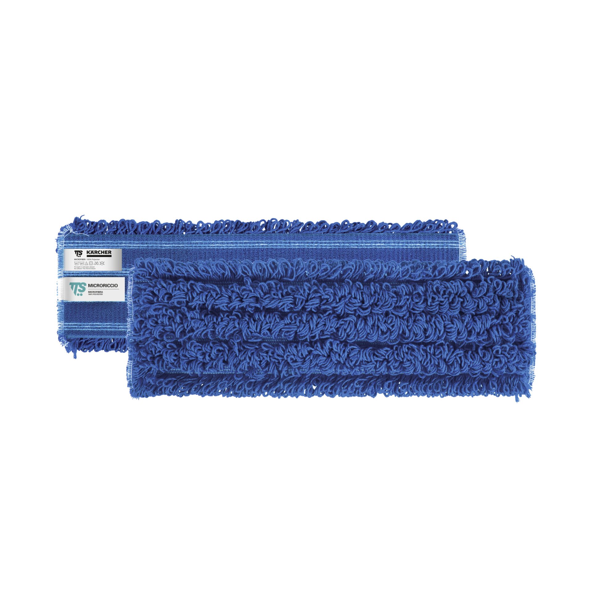 Kärcher Mikrofaserklettmopp Schlingen blau 40cm