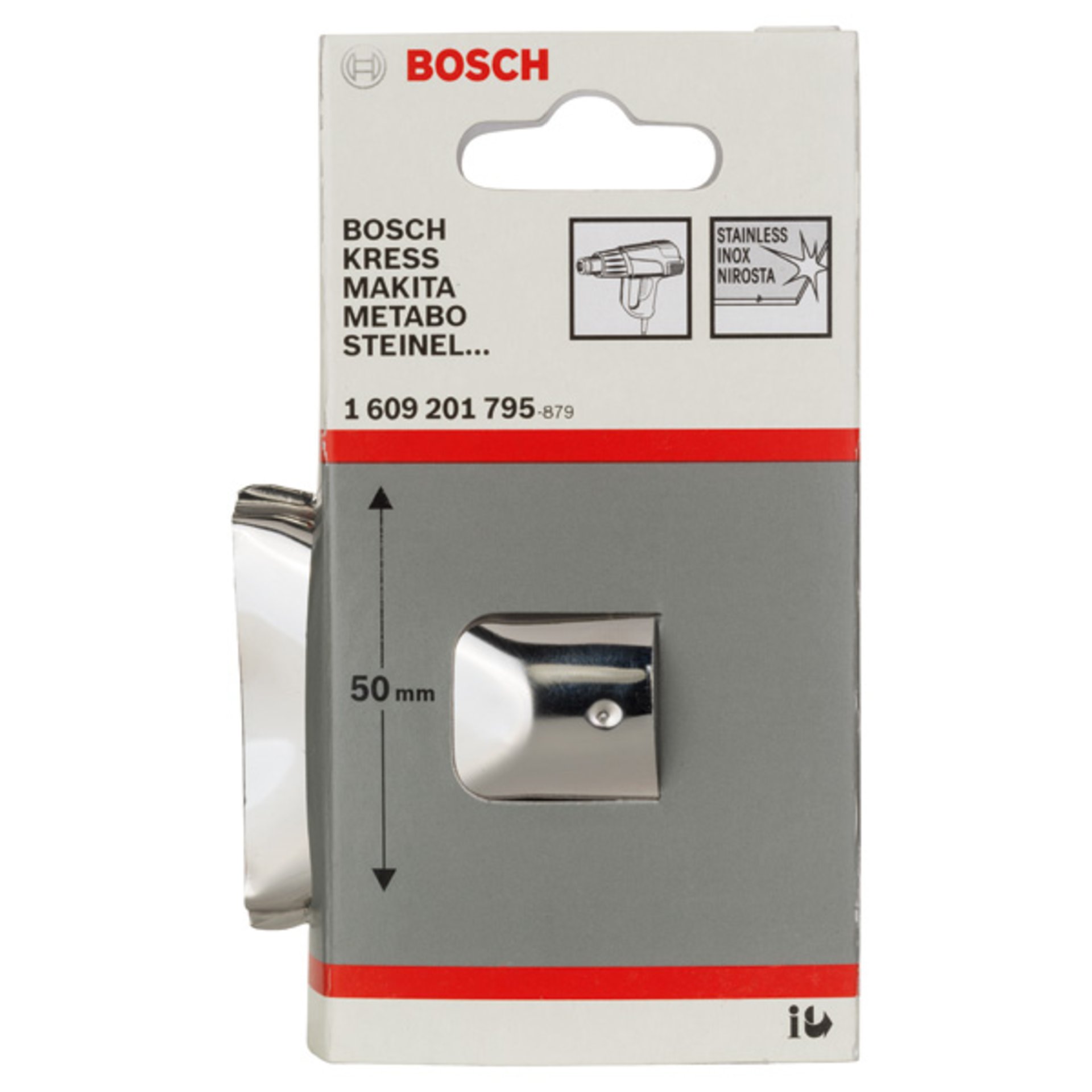 Flächendüse, 50 mm, 33,5 mm, Düse für Bosch-Heißluftgebläse