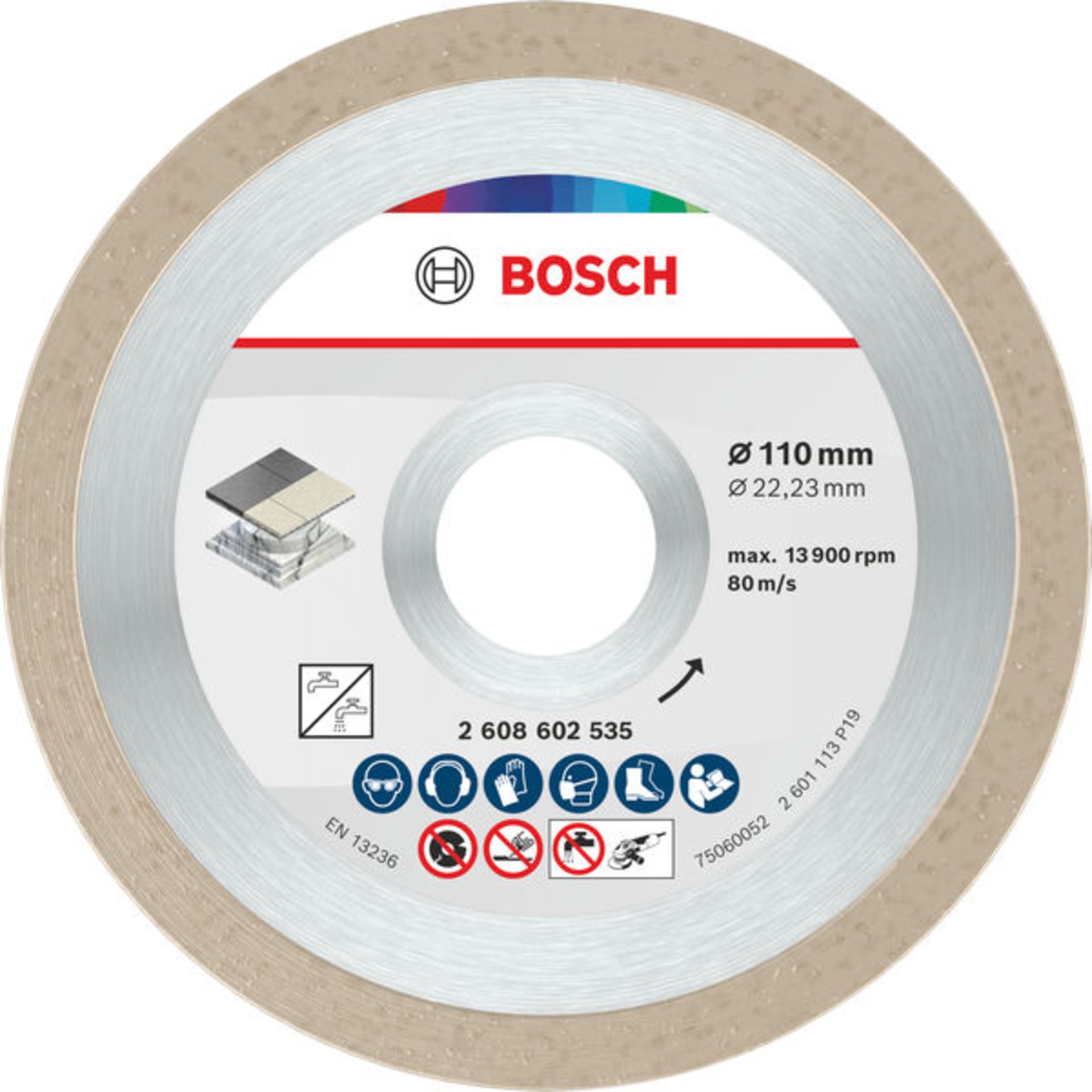 Ceramic Trennscheibe, 110 x 7,5 mm, Bohrung 22,23 mm