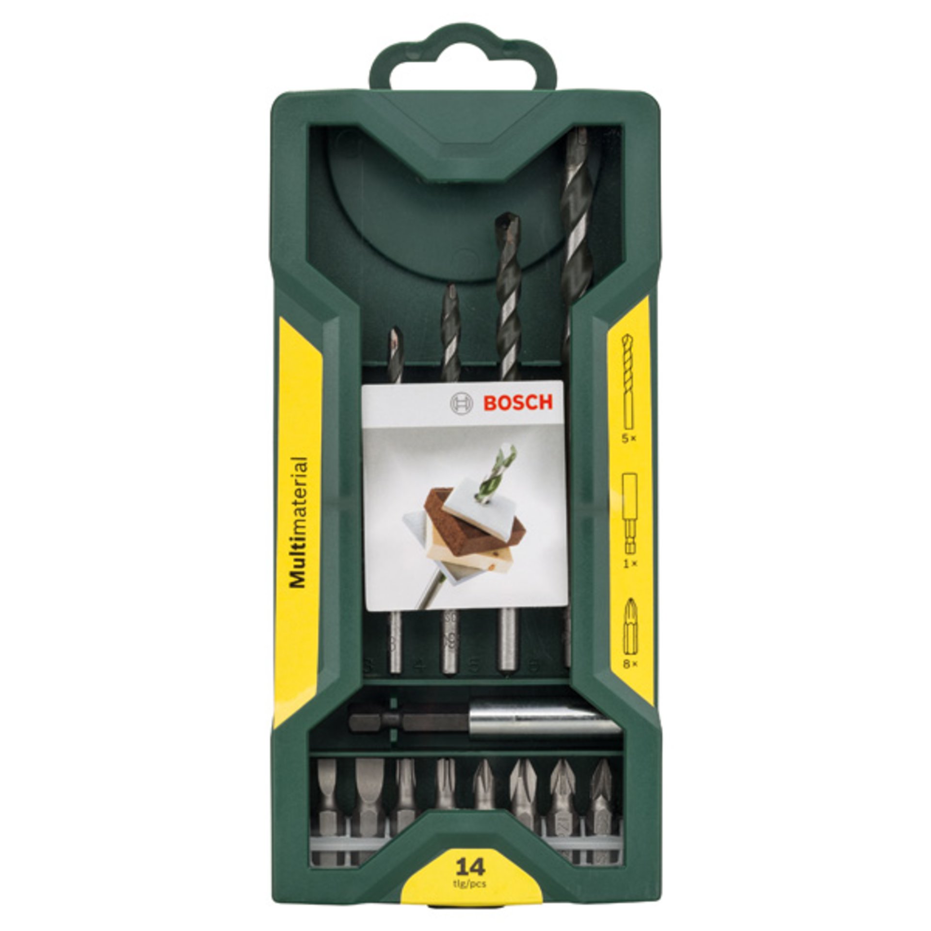Mini-X-Line-Universalbohrer-Set, 14-teilig, 1 Universalhlater magnetisch