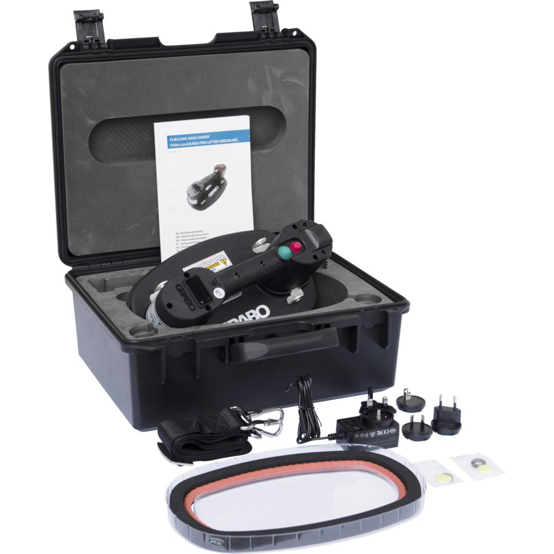 Flieguan-Akku-Handy mit digitalem Manometer