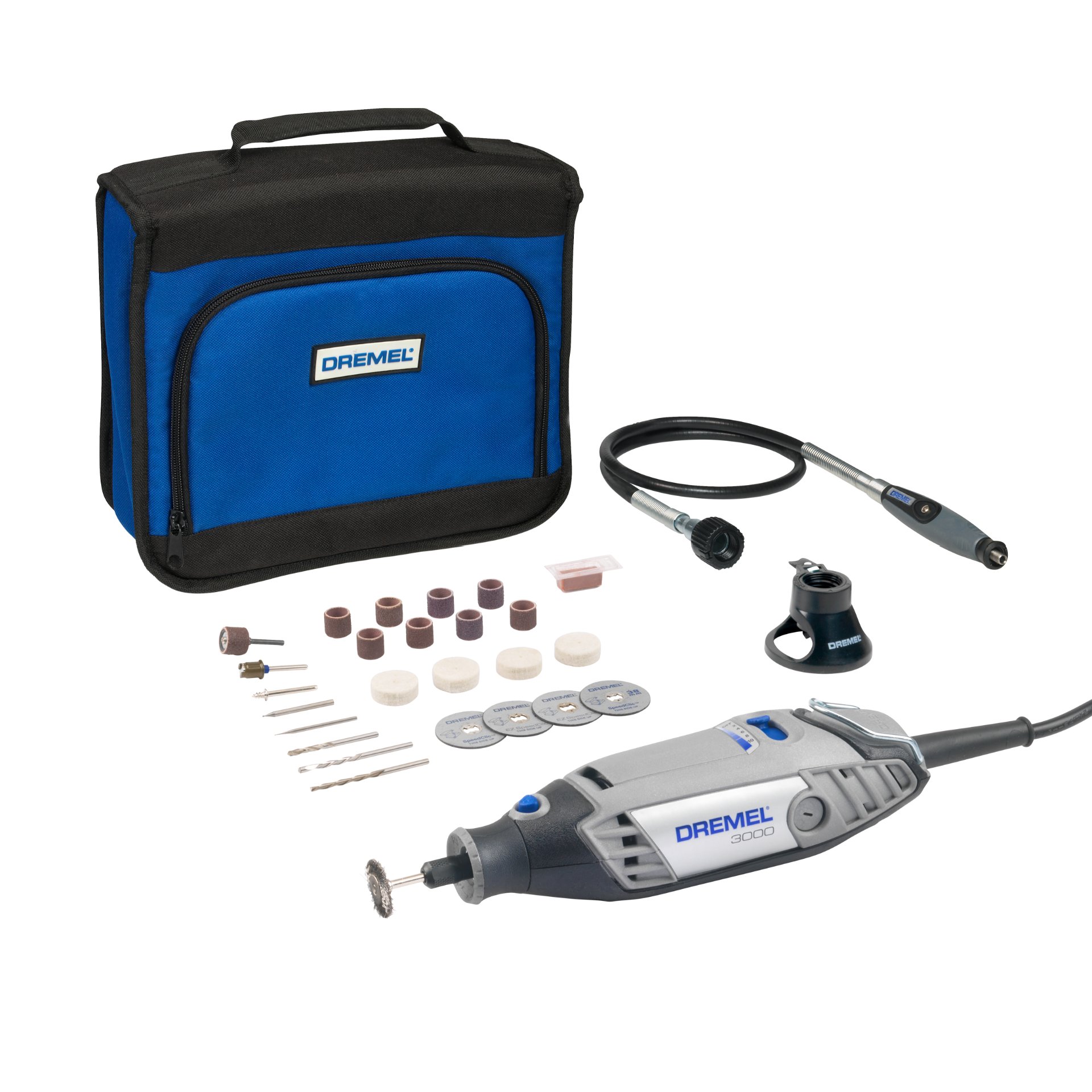 DREMEL® 3000-2/25 Multifunktionswerkzeug (130 W), 25 Zubehöre, 2 Vorsatzgerät