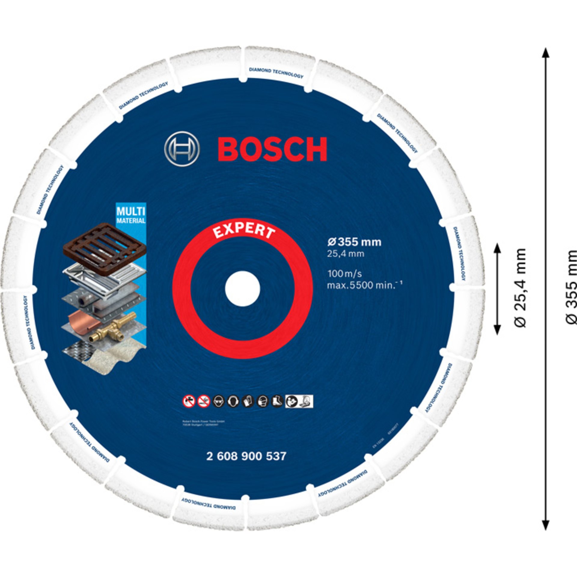EXPERT Diamond Metal Wheel Trennscheibe, 355x25,4 mm