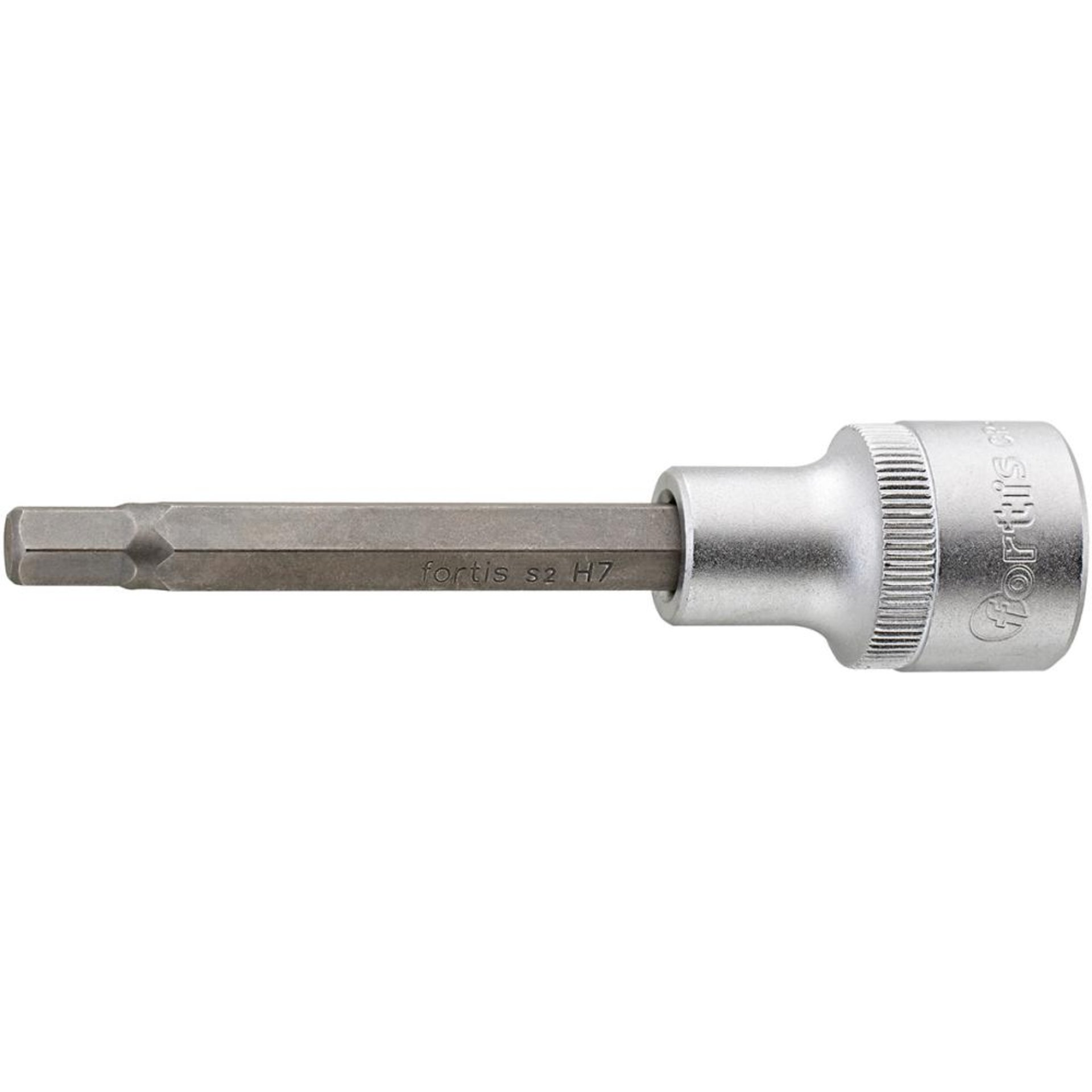 Steckschlüsseleinsatz 1/2" Innensechskant 7x100mm FORTIS