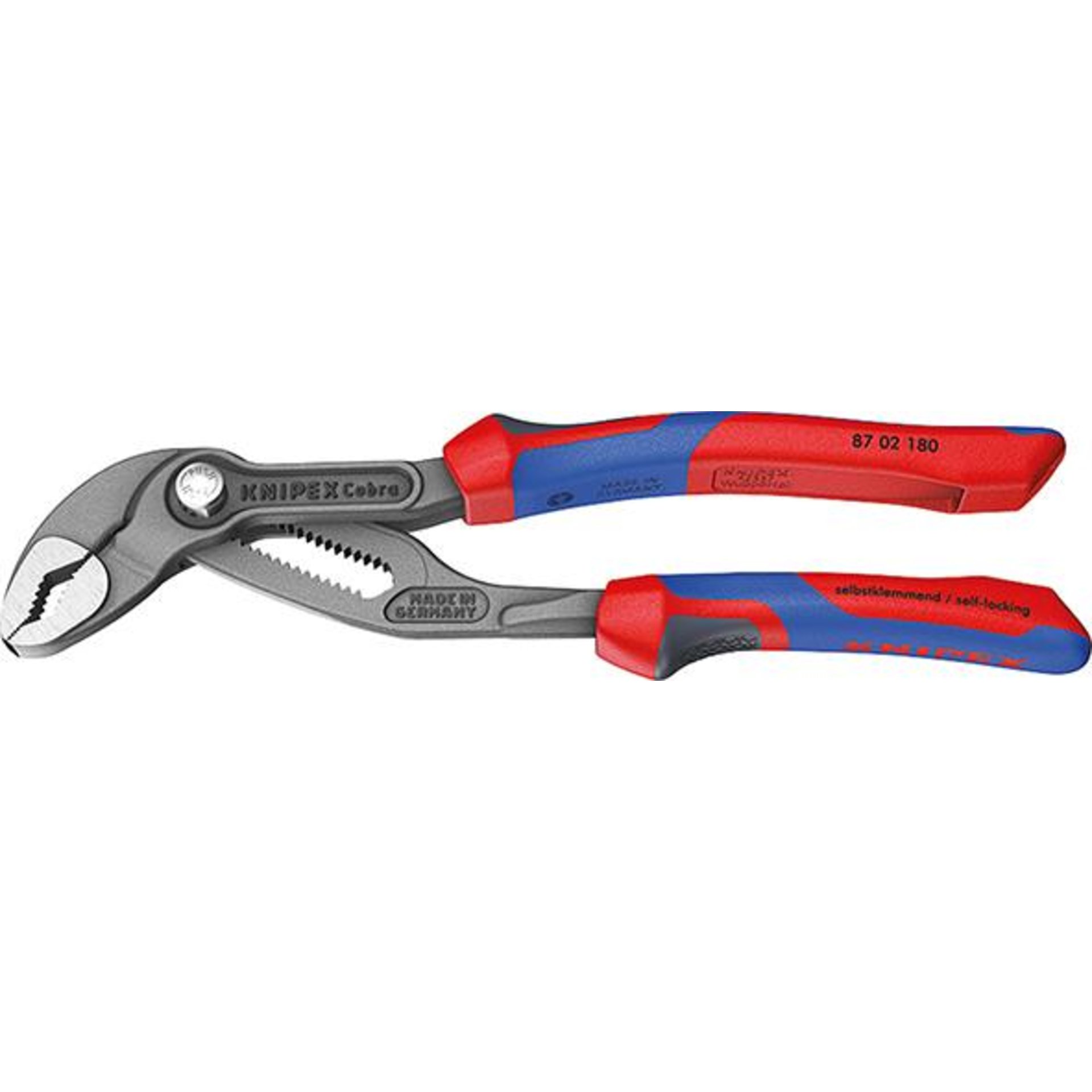 Wapuzange Cobra 180mm m.M.K.Griff Knipex