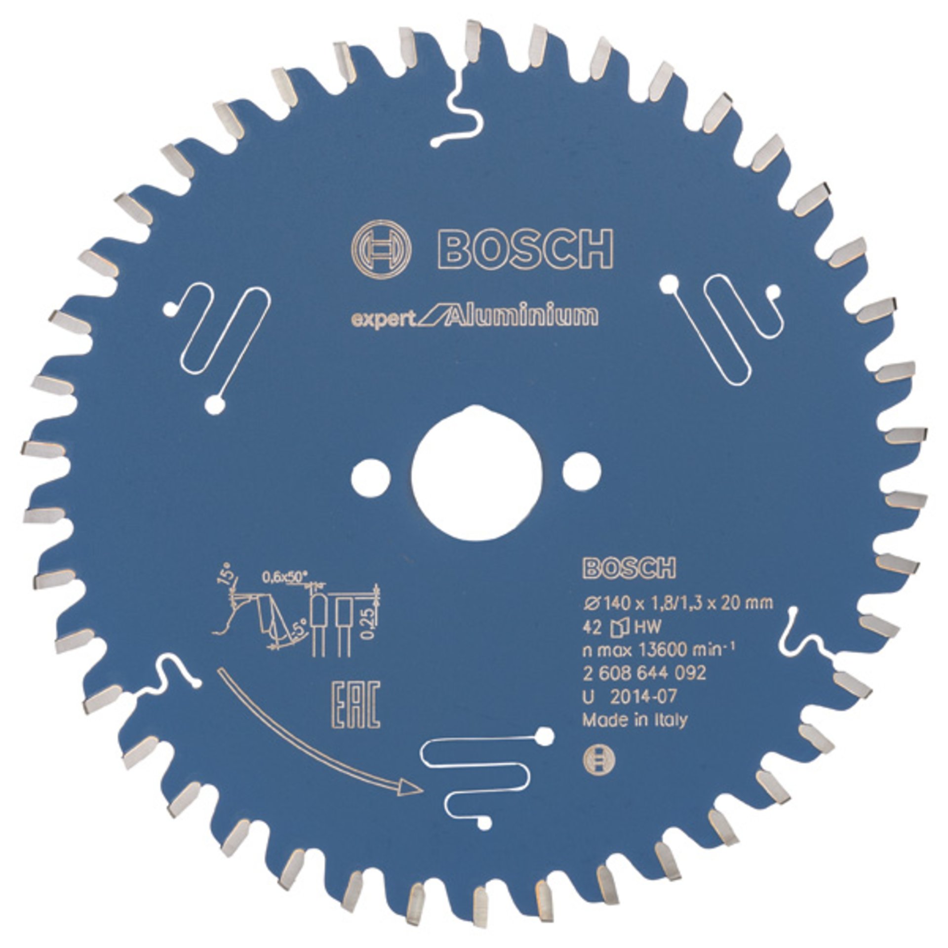 EXPERT Aluminium Kreissägeblatt, 140x1,8/1,3x20 mm, Z42