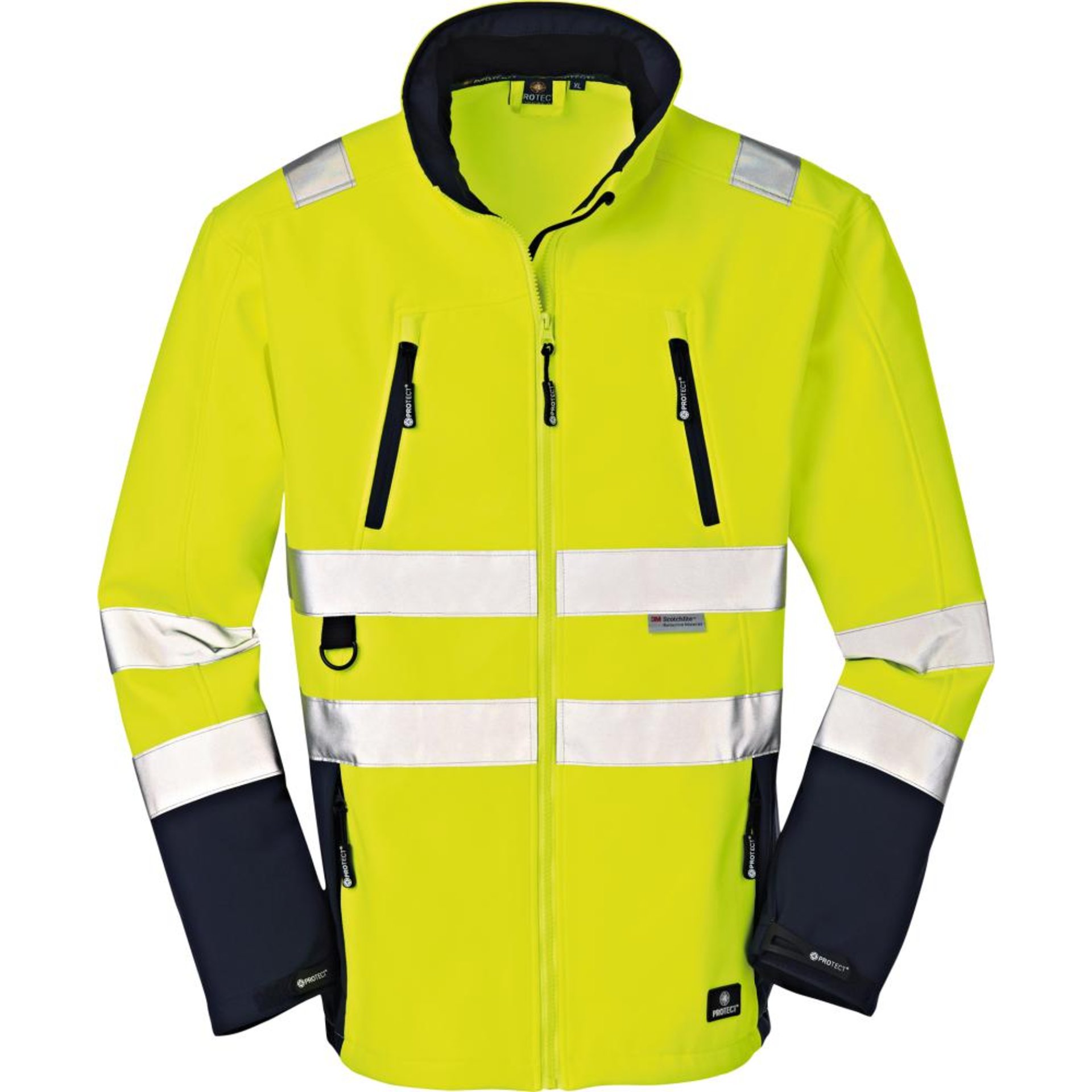 JackePittsburgh,Softshellleuchtgelb/navy,Gr.2XL