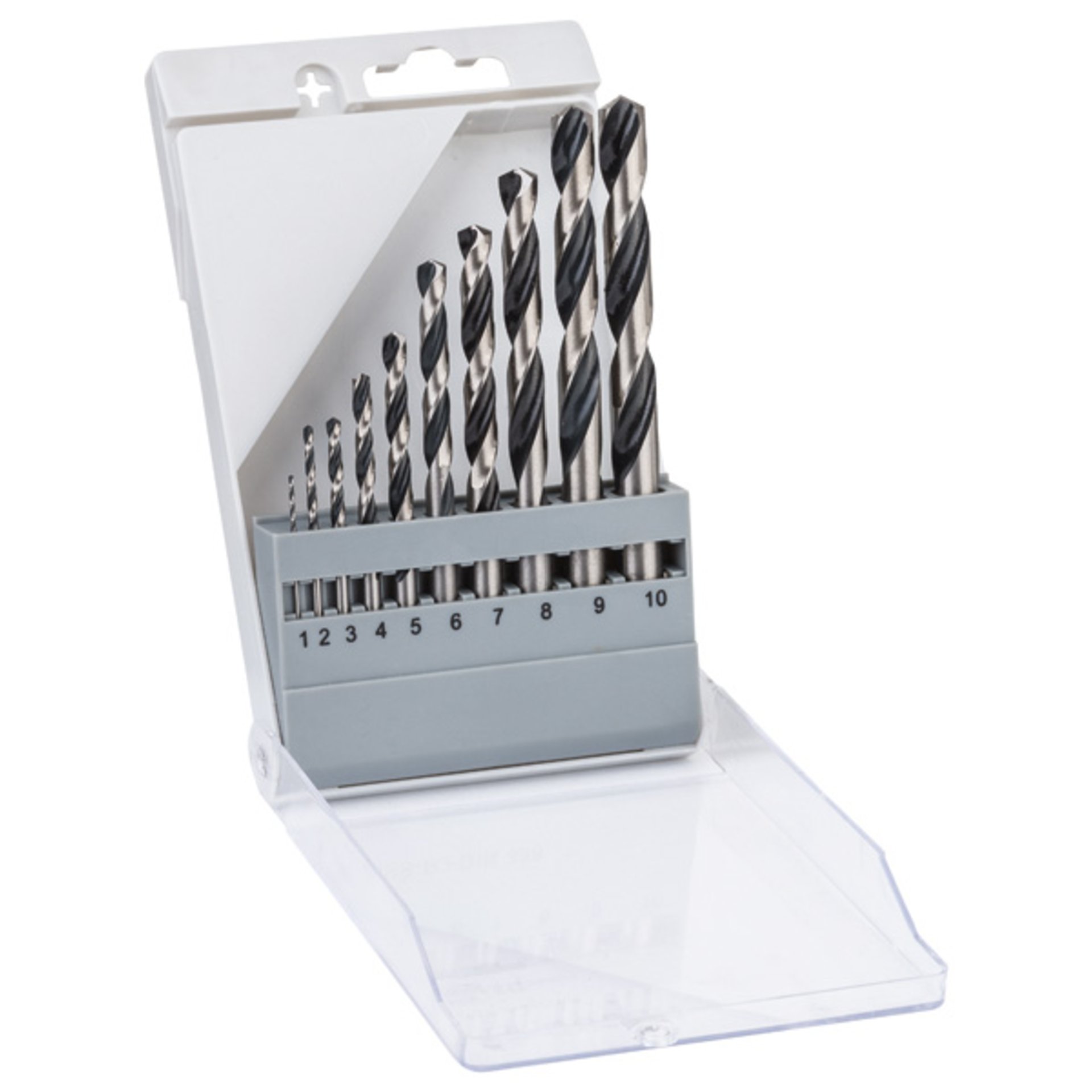 HSS-Spiralbohrer-Set PointTeQ, 10-tlg., 1-10 mm