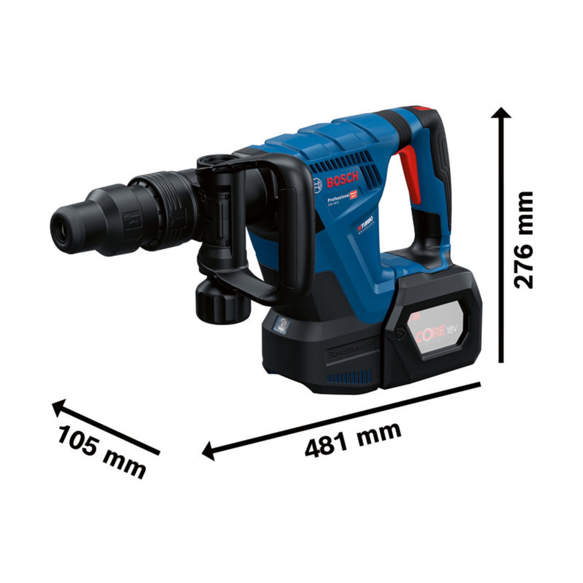 Akku-Schlaghammer mit SDS max GSH 18V-5 in XL-BOXX