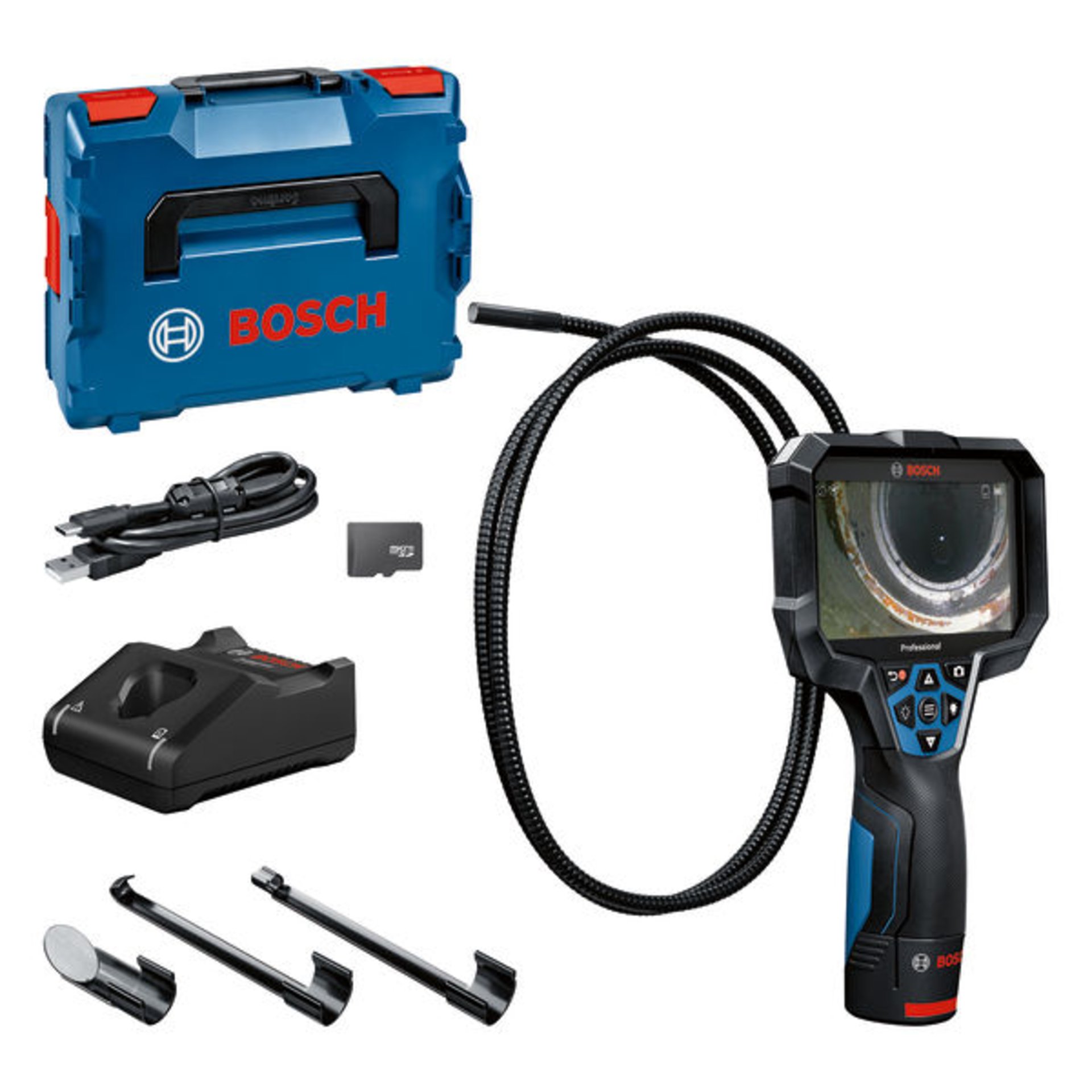 Inspektionskamera GIC 12V-5-27 C, 1 x Akku GBA 12V 2.0Ah in L-BOXX