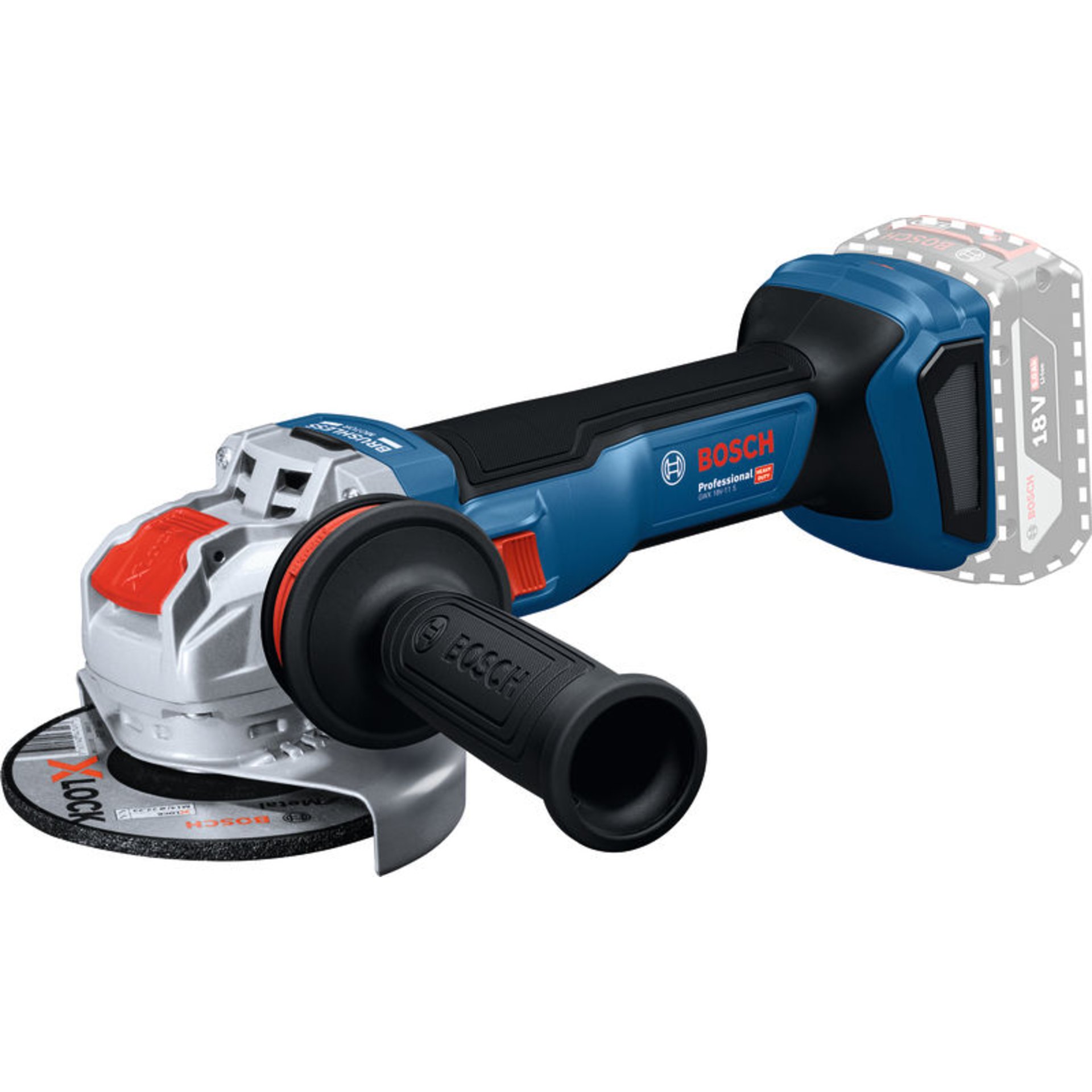 Winkelschleifer mit X-LOCK GWX 18V-11 S in L-BOXX