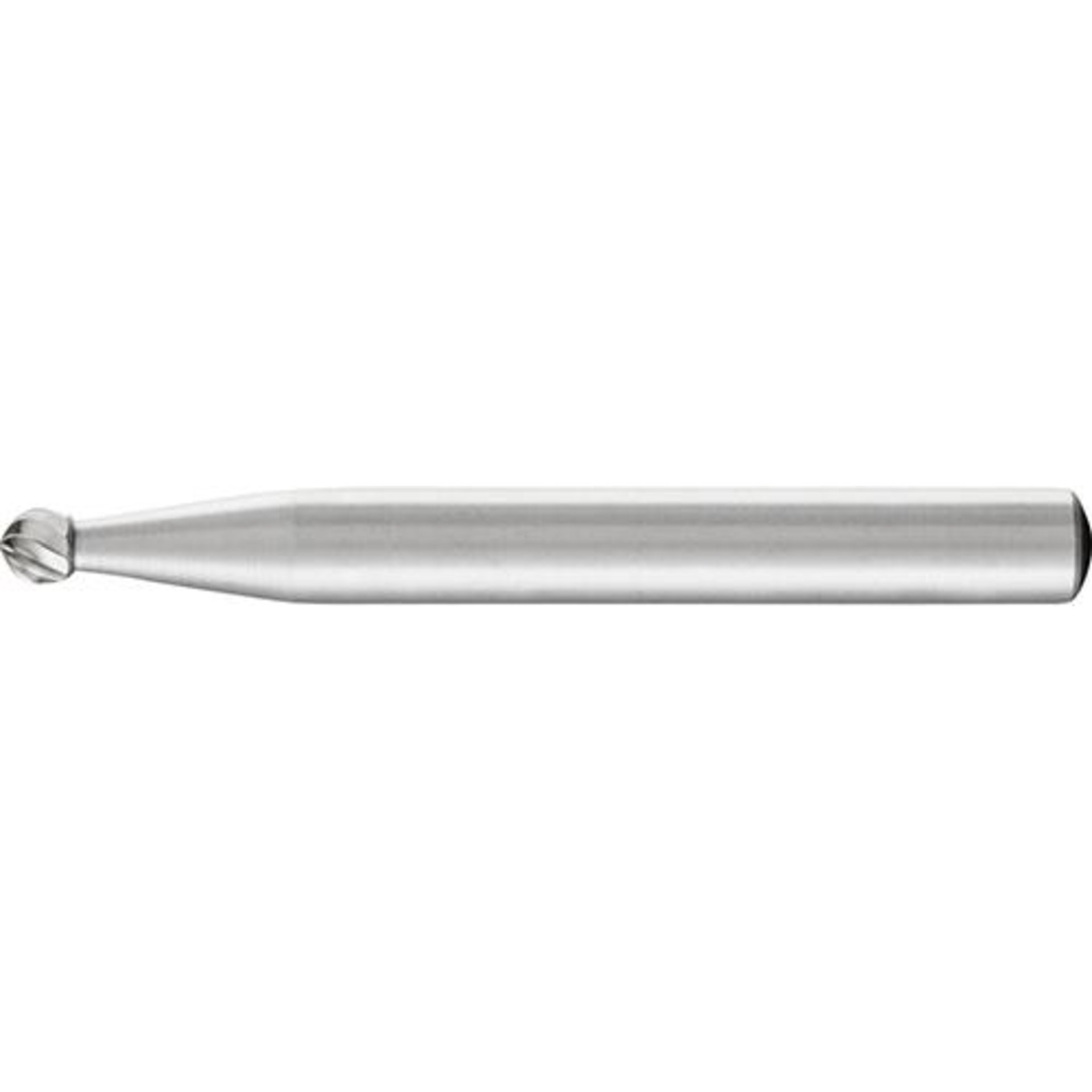 HSS-Frässtift F, Kugelform, Zahnung 3