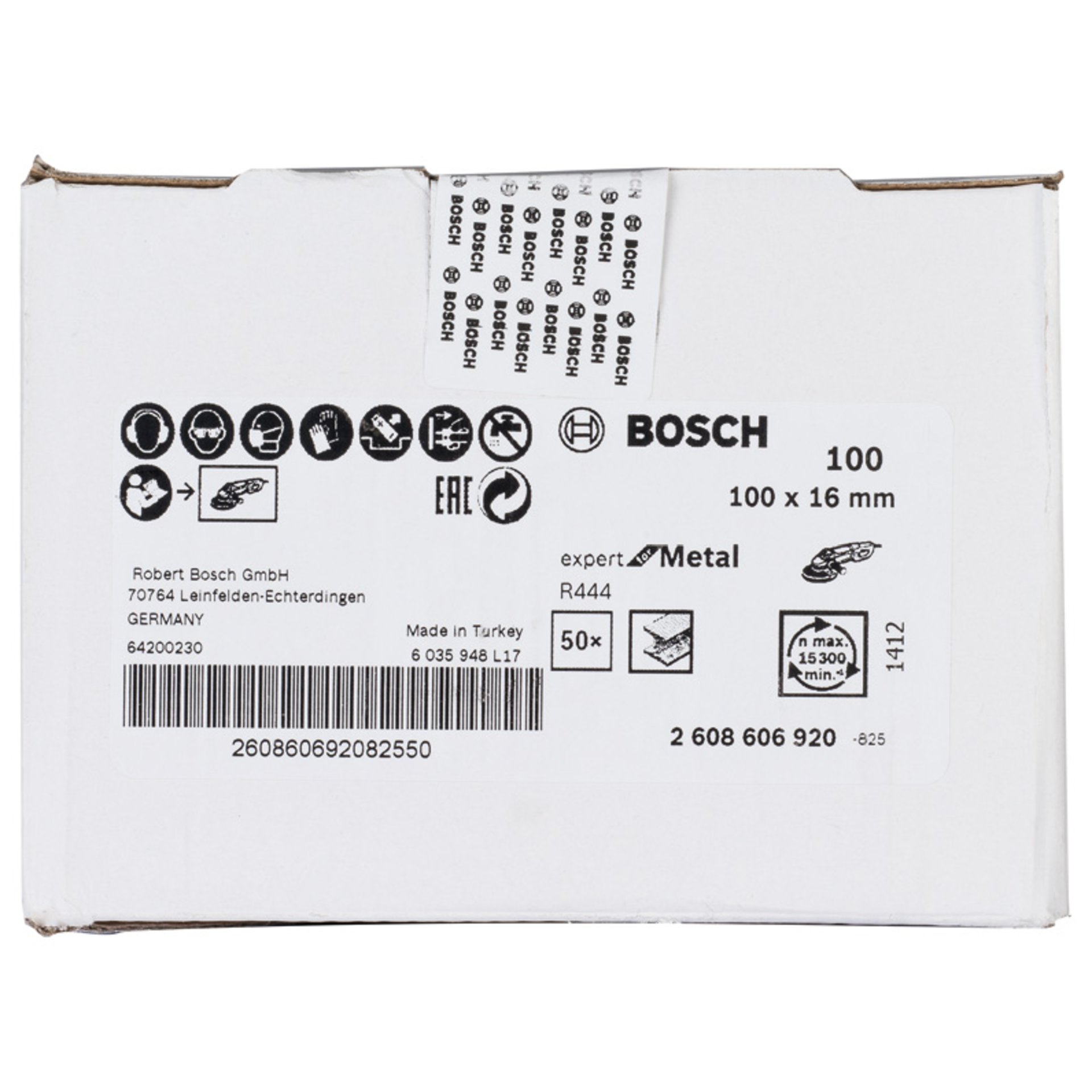 Fiberschleifscheibe R444 Expert for Metal, Korund, 100 mm, 16 mm, 100