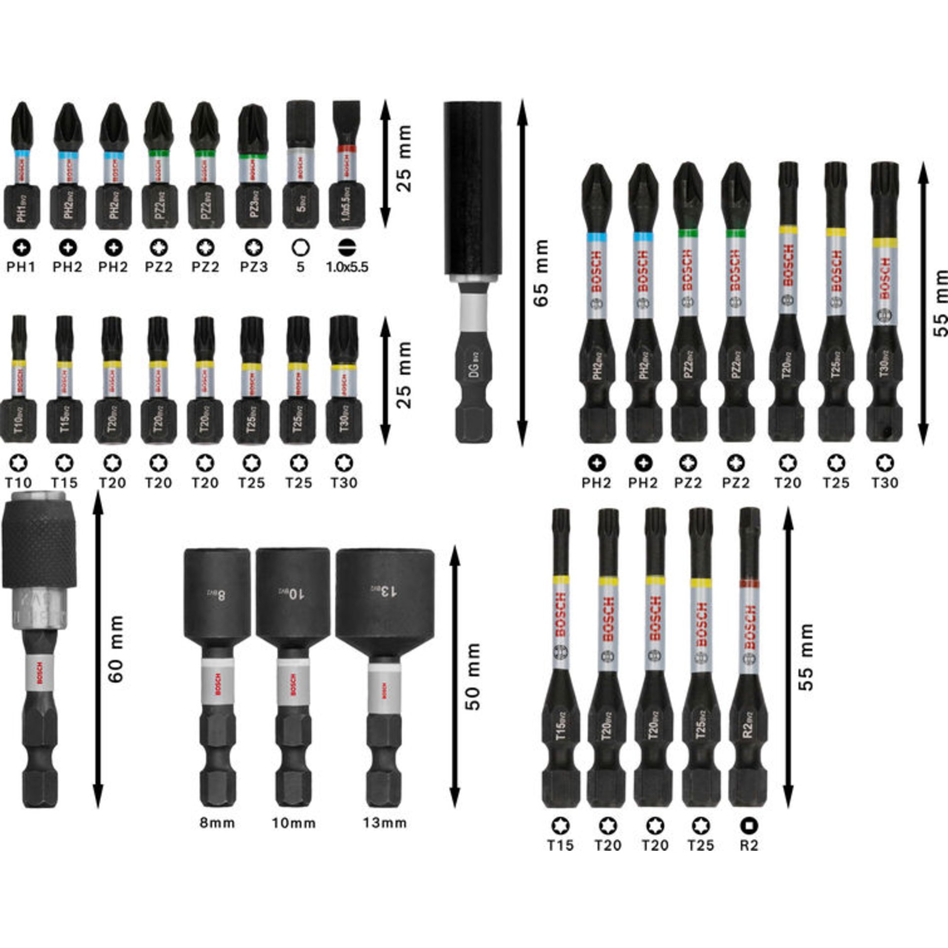 PRO Impact Schrauberbit Set, 33-tlg.