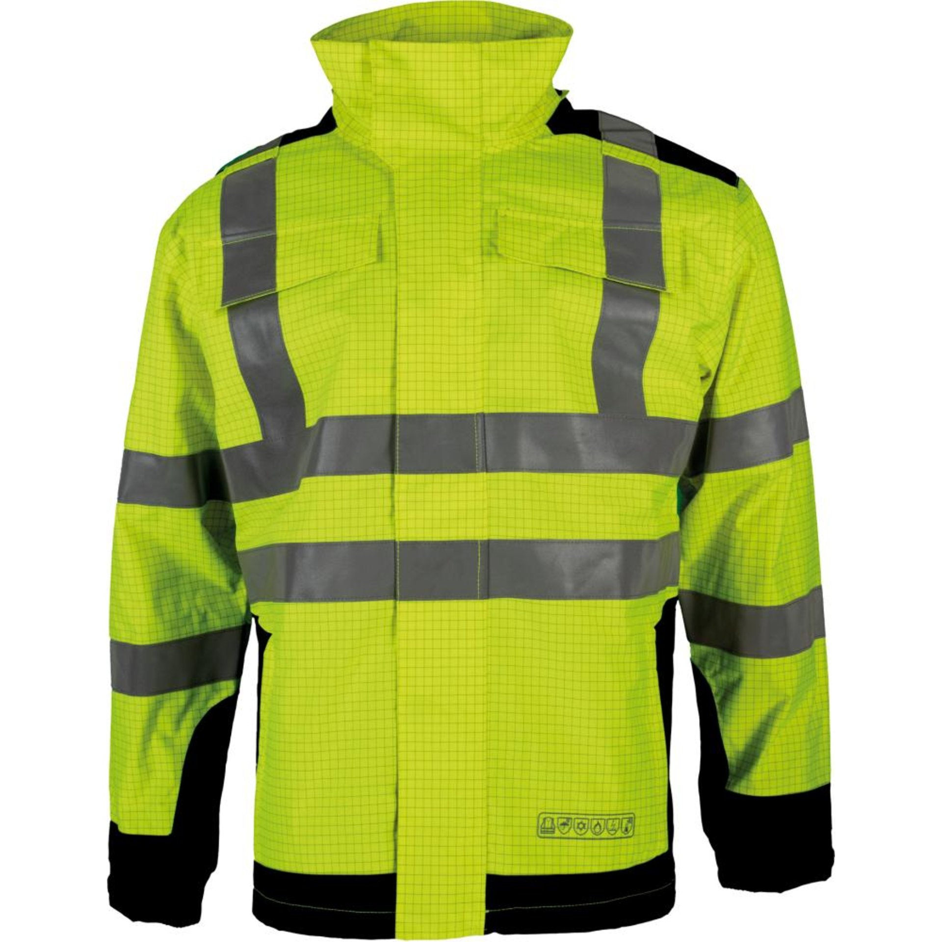 Multinorm-Parka 3850G gelb/blau, Reflex, Gr.2XLGr.2XL