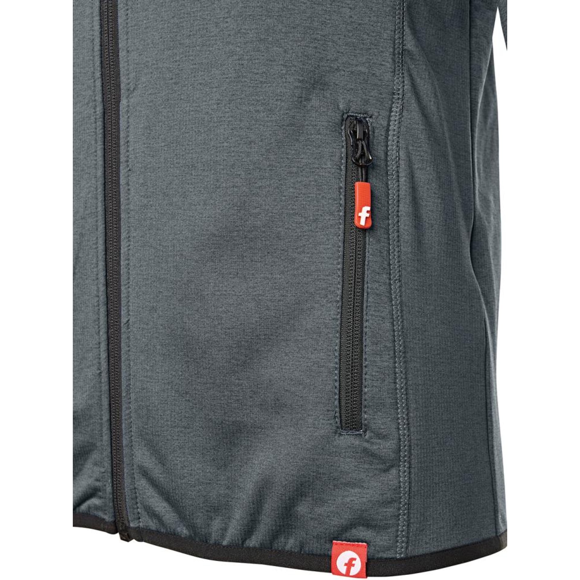 Tech-Fleecejacke grau/schwarz meliert Gr. 2XL Fortis Elements
