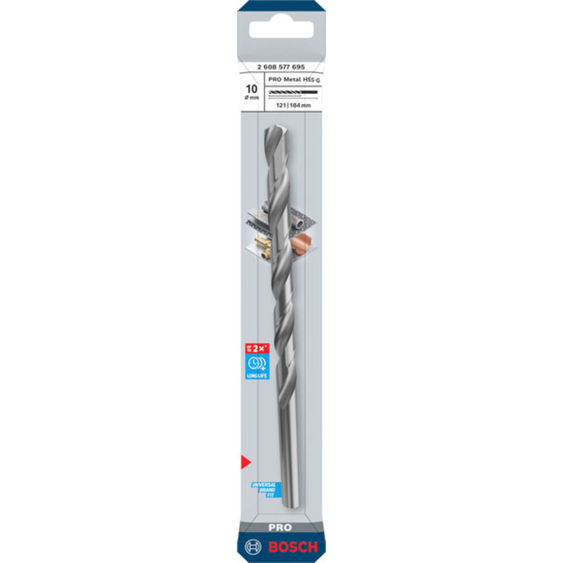 PRO Metal HSS-G Spiralbohrer, 10 x 121 x 184 mm