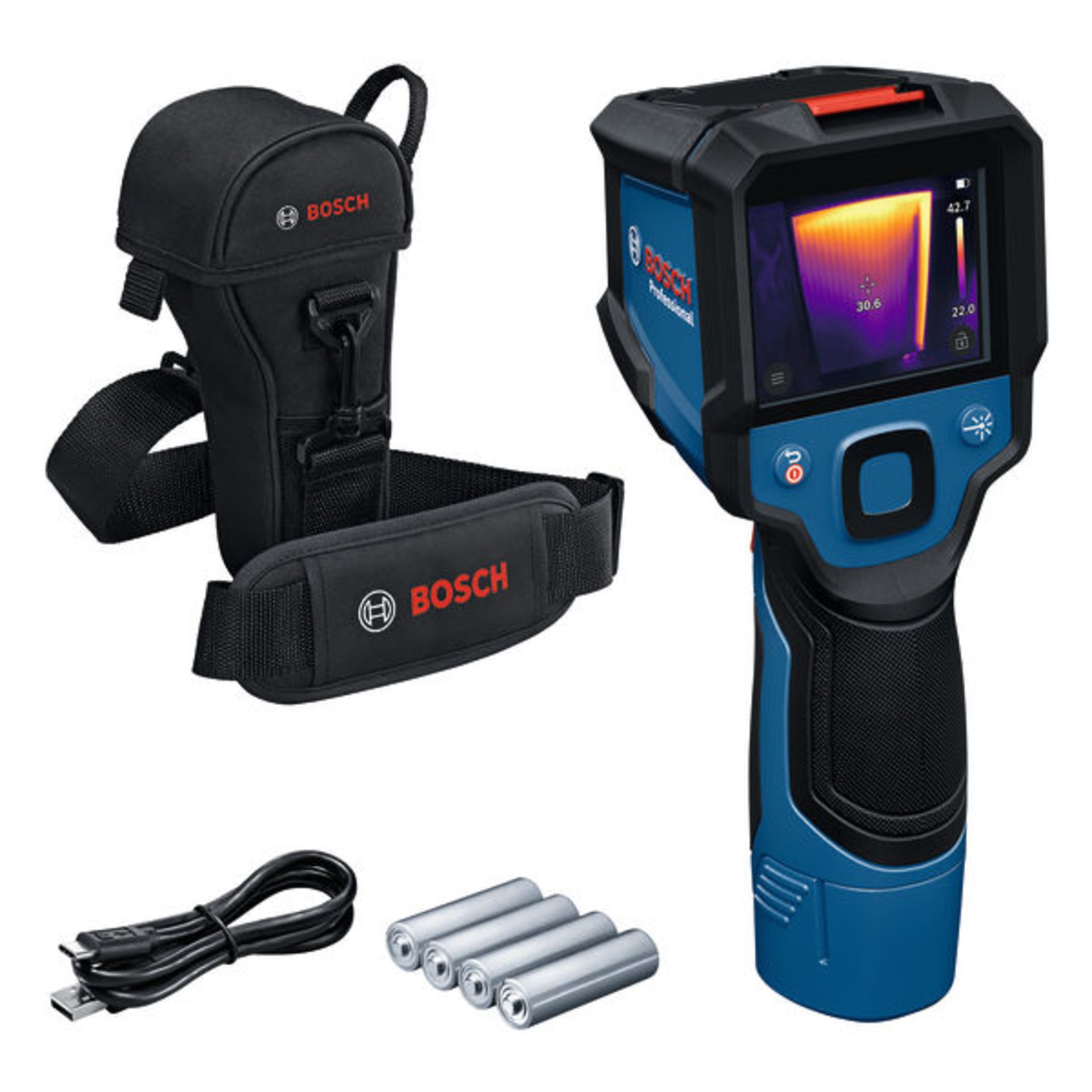 Wärmebildkamera GTC 12V-450-13, AA1 Alkaline Akku-Adapter, 4 x 1,5 Batterie (AA)