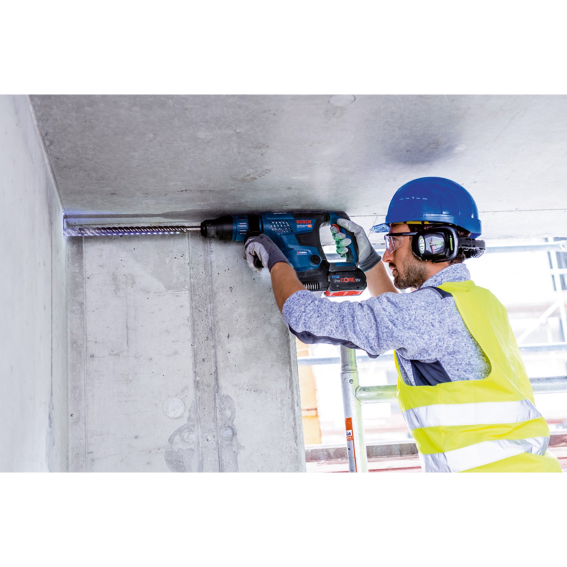 Akku-Bohrhammer mit SDS max GBH 18V-36 C, 2x ProCORE18V 5.5Ah, Handwerkerkoffer