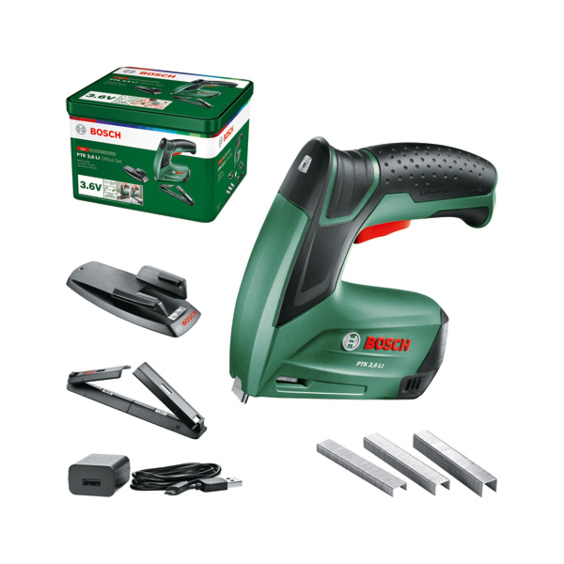 Akku-Tacker PTK 3,6 LI Office Set