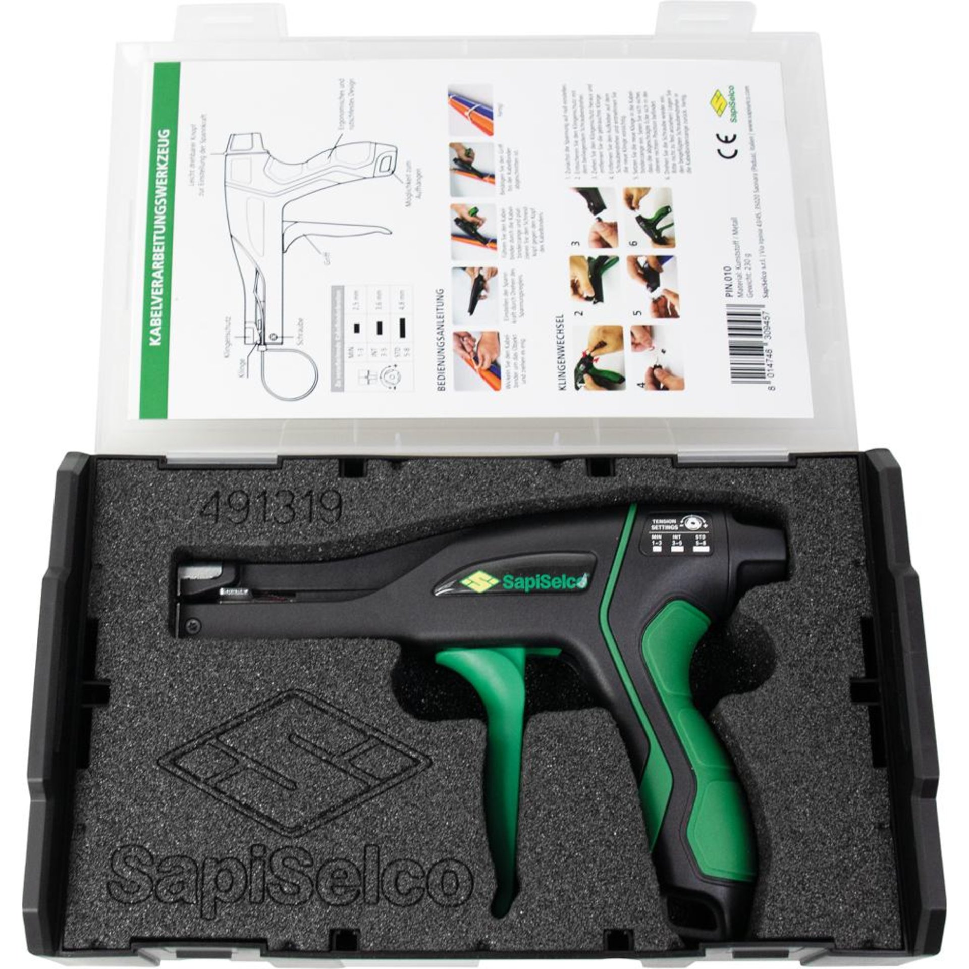 Kabelbinderzange 2,4-4,8mm in L-Boxx mini SapiSelco