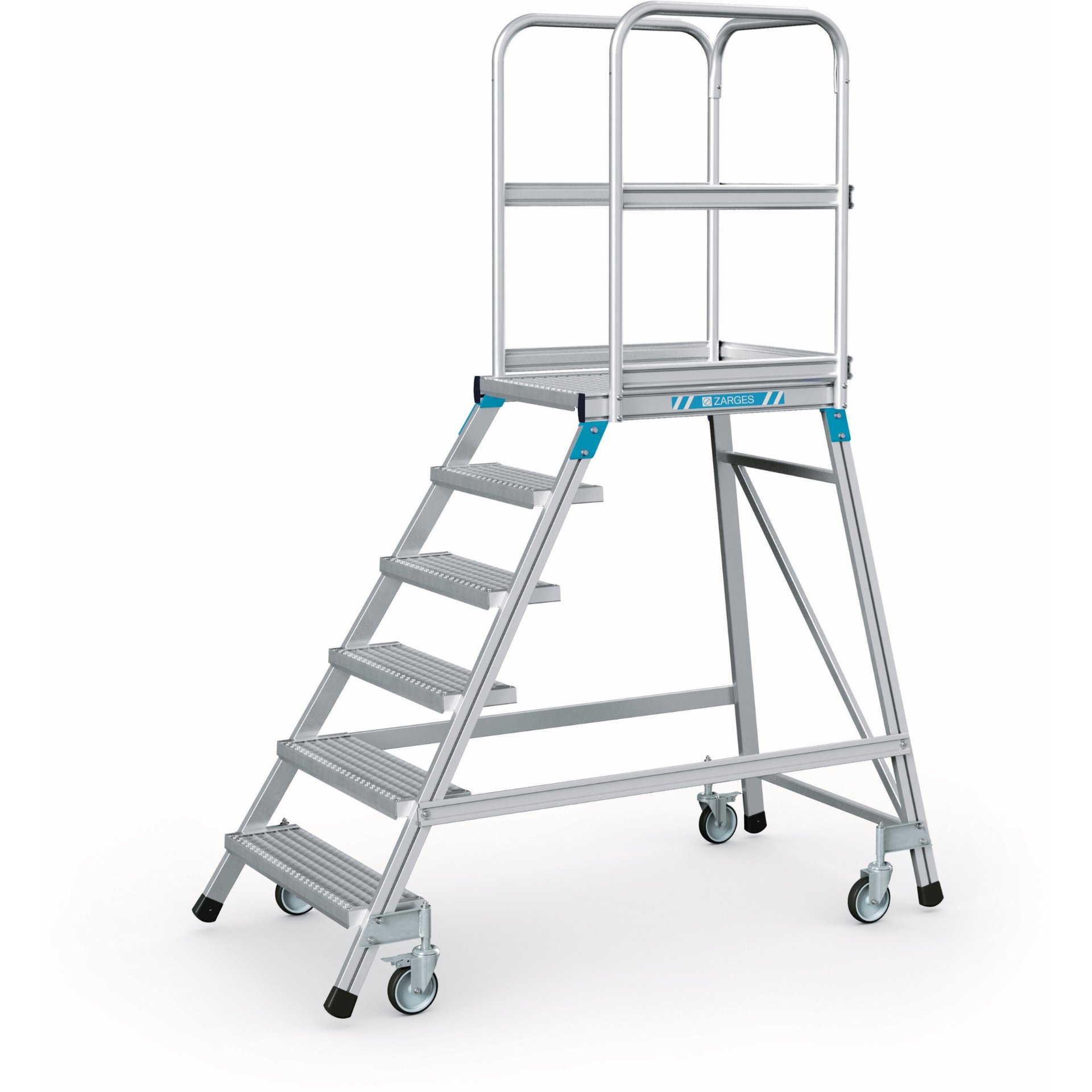 Podesttreppe, einseitig 6 Stufen 41954