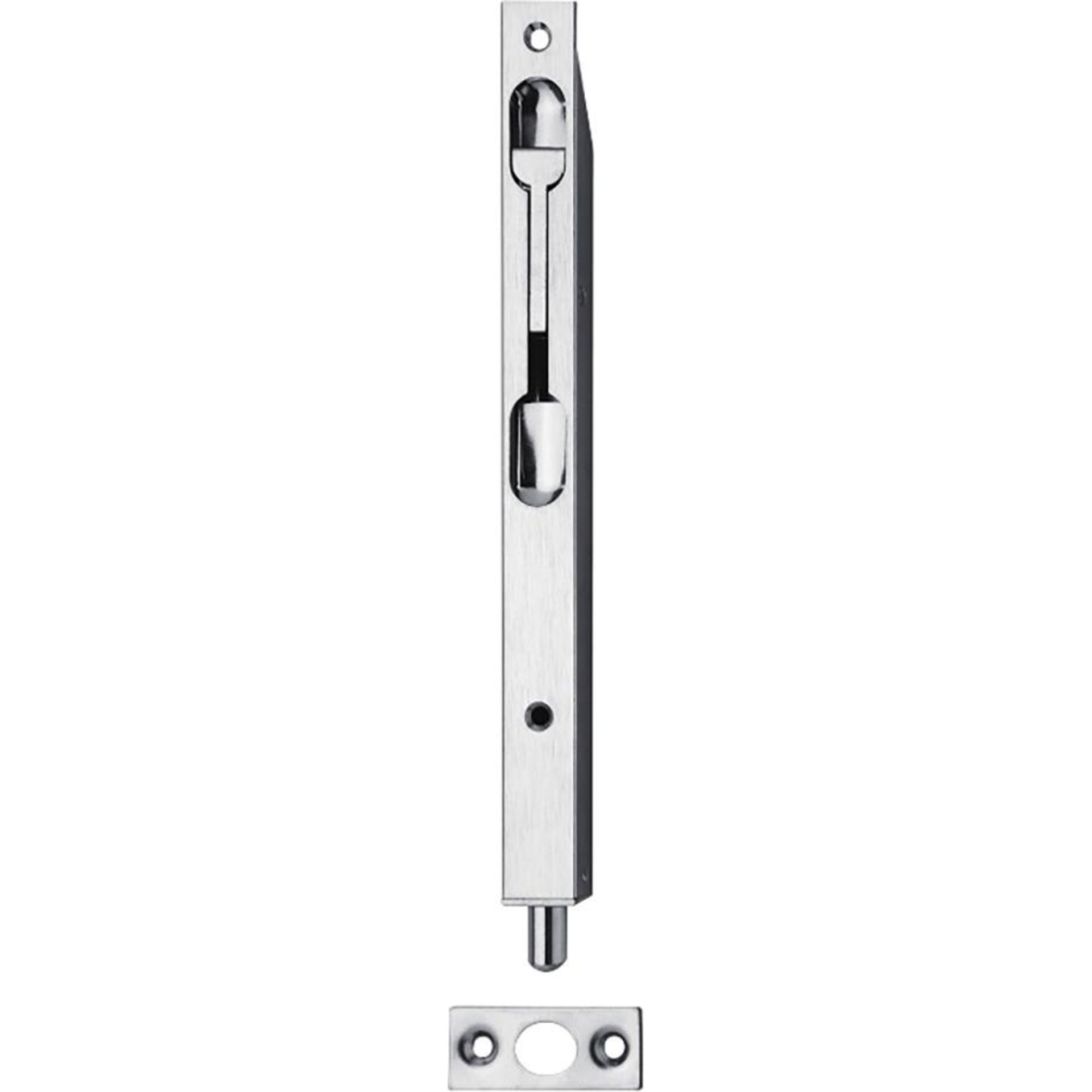 Rohrkantrieg, 20x400x15mmschräg,m.Hebel ST,silber
