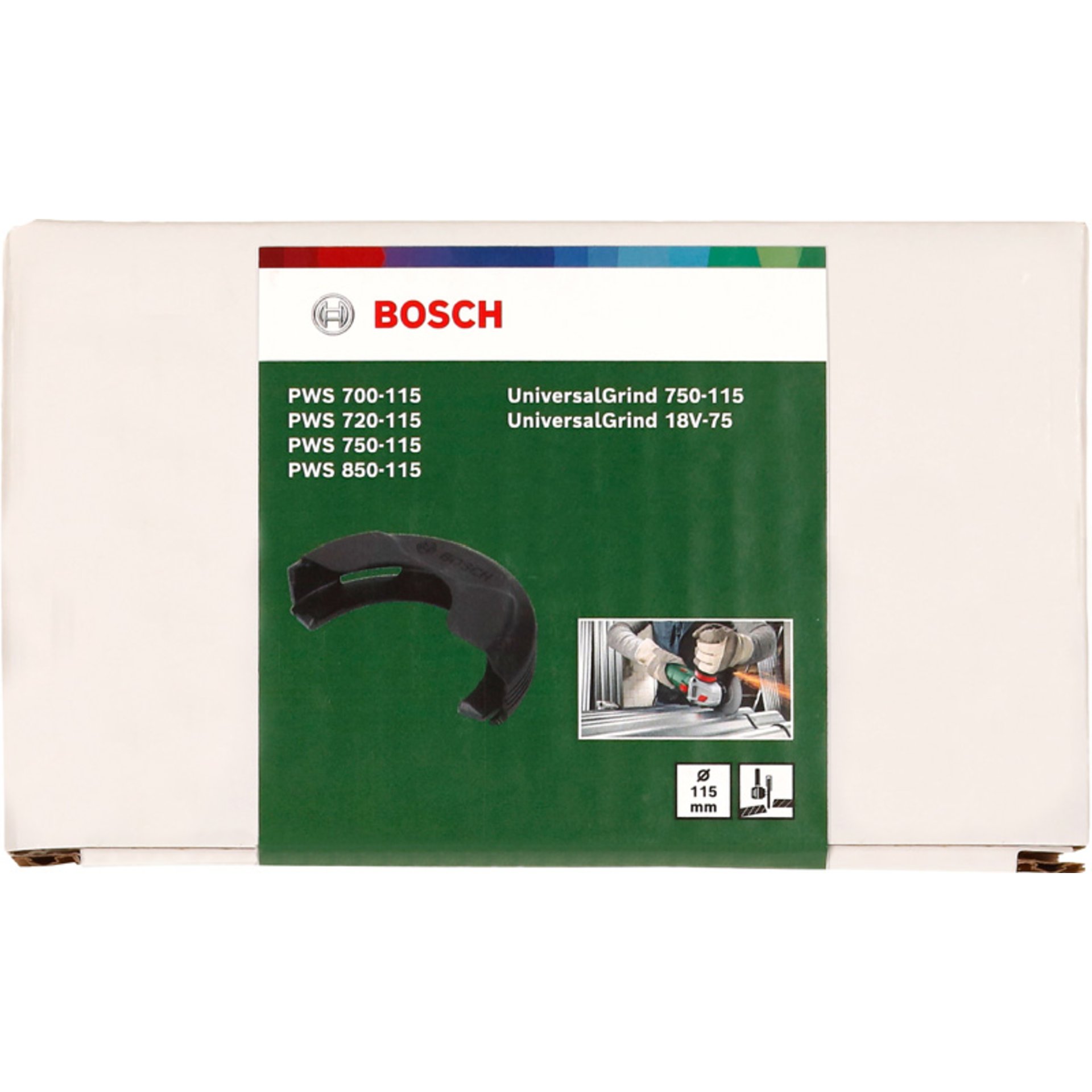 Schutzkombinationshaube zum Schneiden, aufsteckbarer Kunststoff, 115 mm