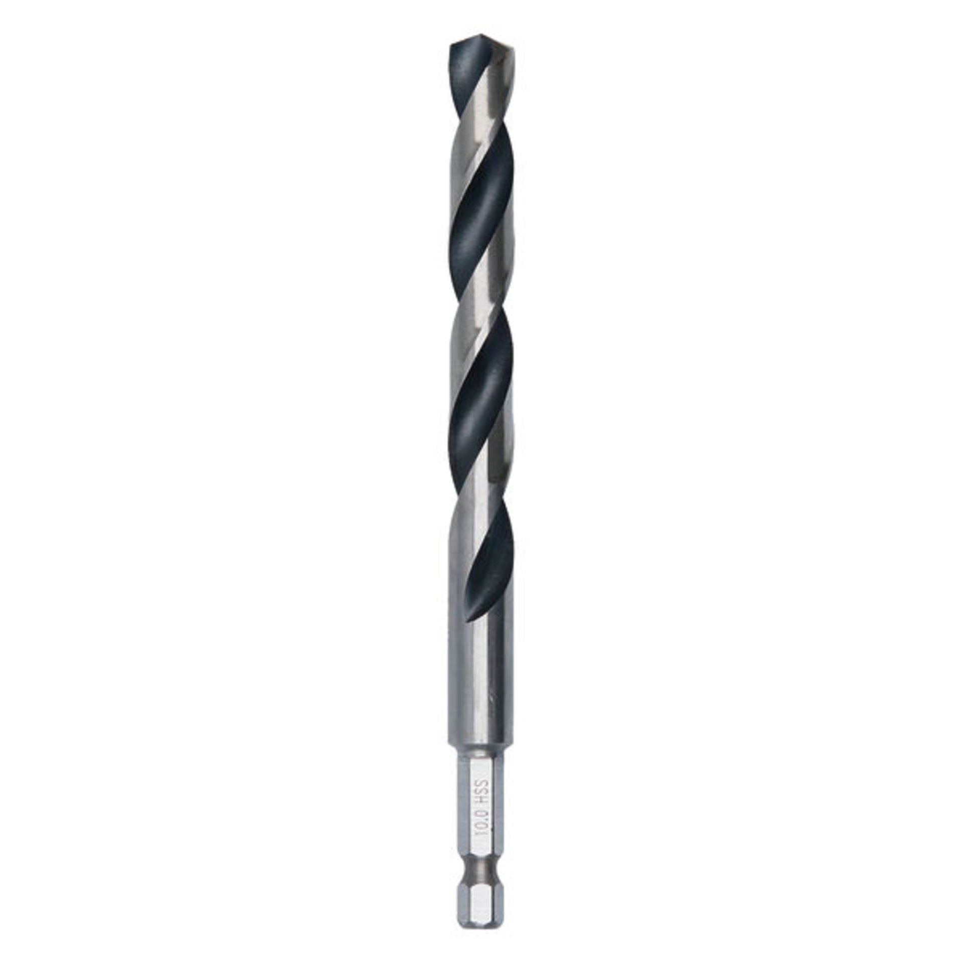 Metal HSS Spiralbohrer, 10 x 87 x 133 mm, HEX 1/4 Schaft