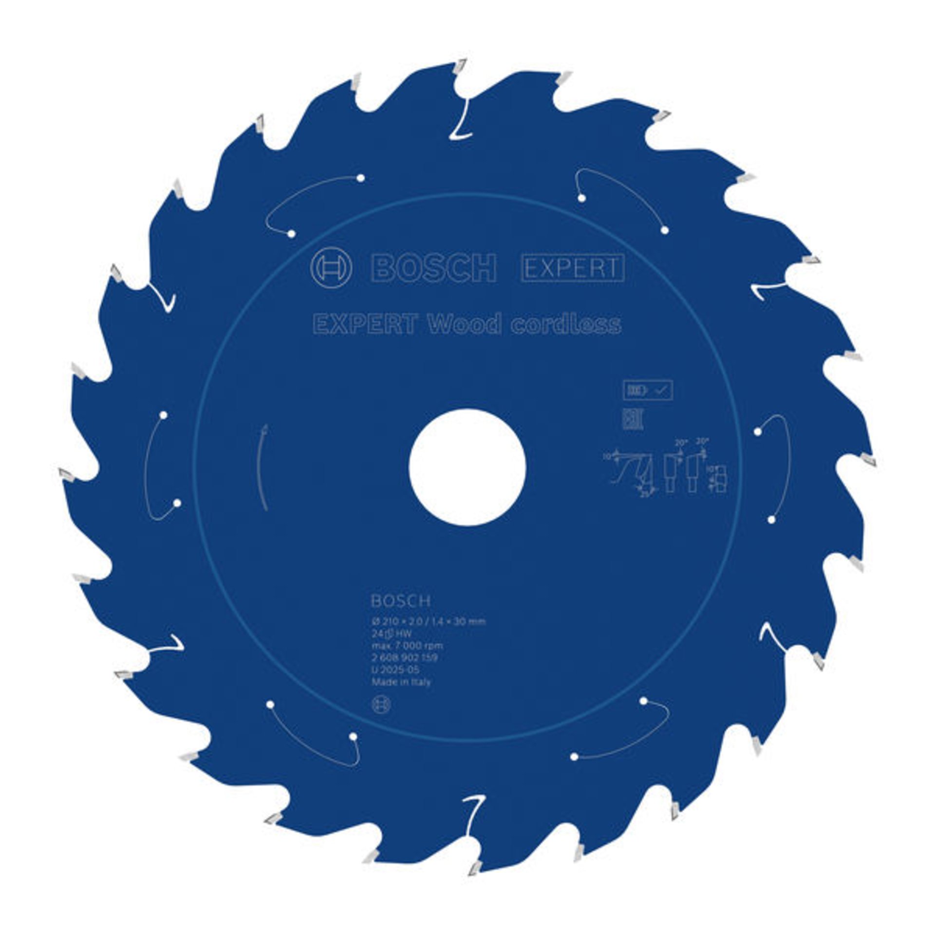 EXPERT Wood Kreissägeblatt, 210x30 mm, Z24