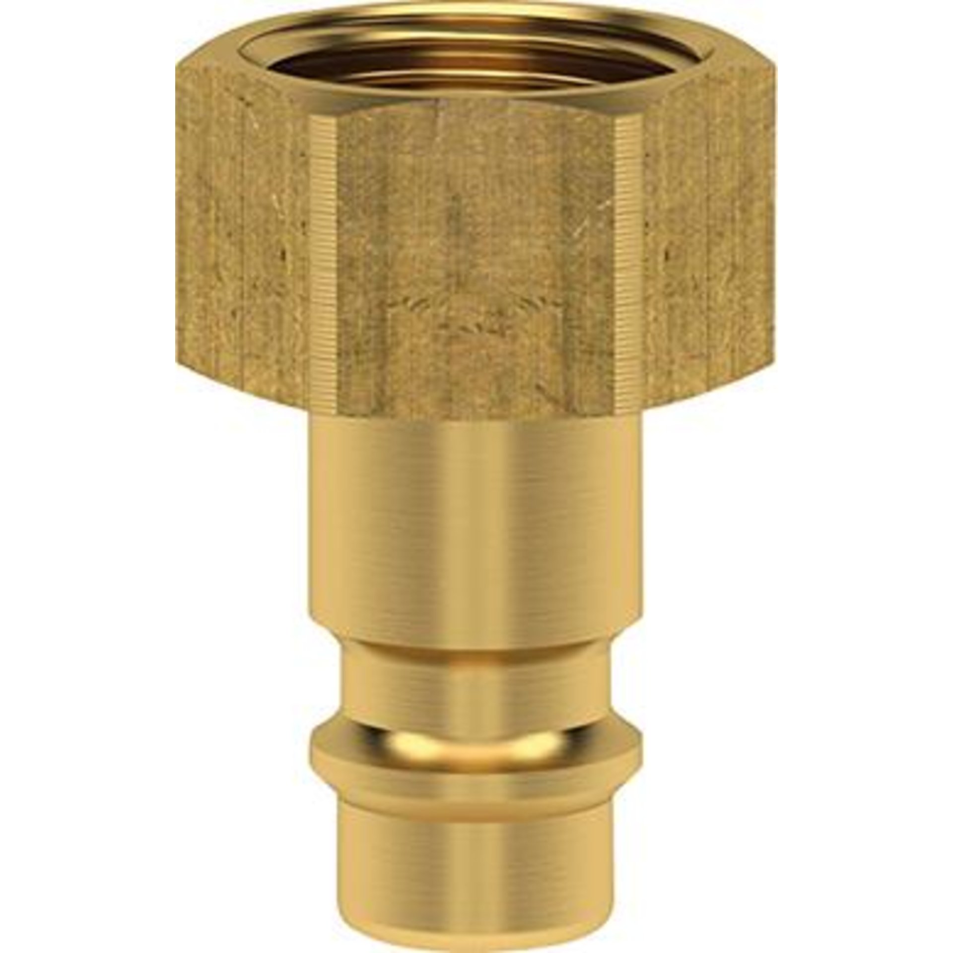 Stecknippel für Kupplung NW 7,2mm, Messing, Serie ES, IG G1/2" LÜDECKE
