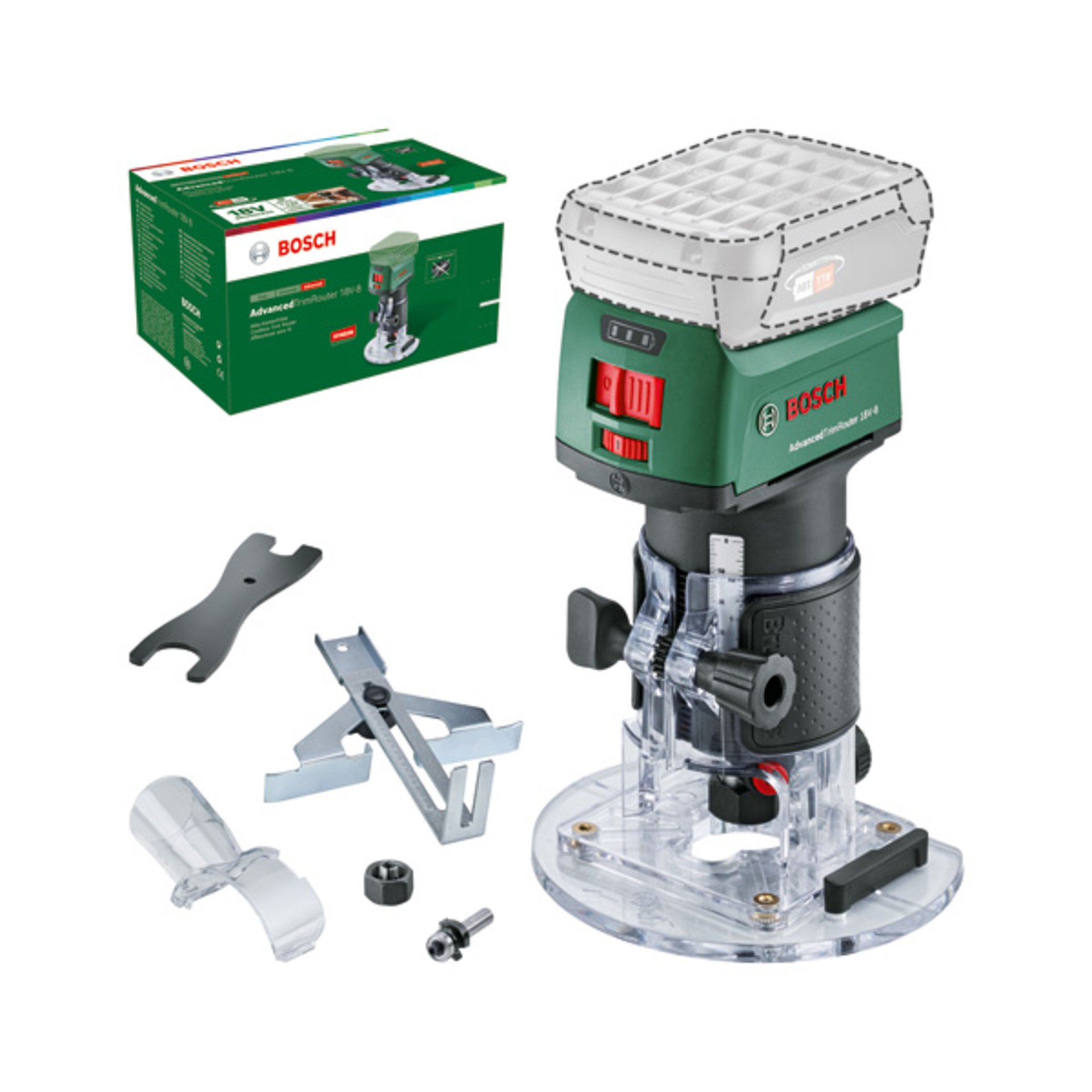 Akku-Fräse AdvancedTrimRouter 18V-8