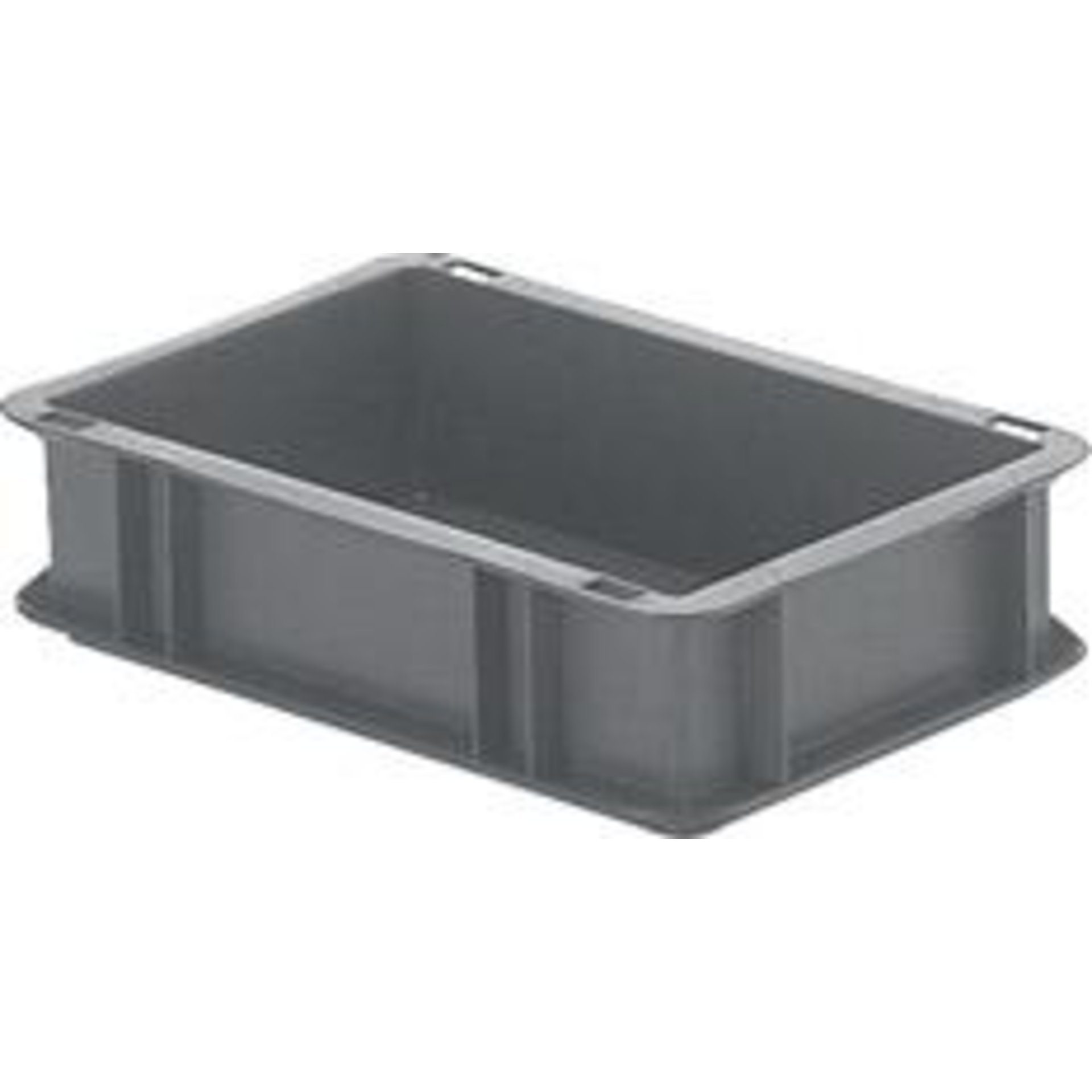 Transport-Stapelkasten B300xT200xH75 mm grau, geschlossen ohne Griffloch LA-KA-PE