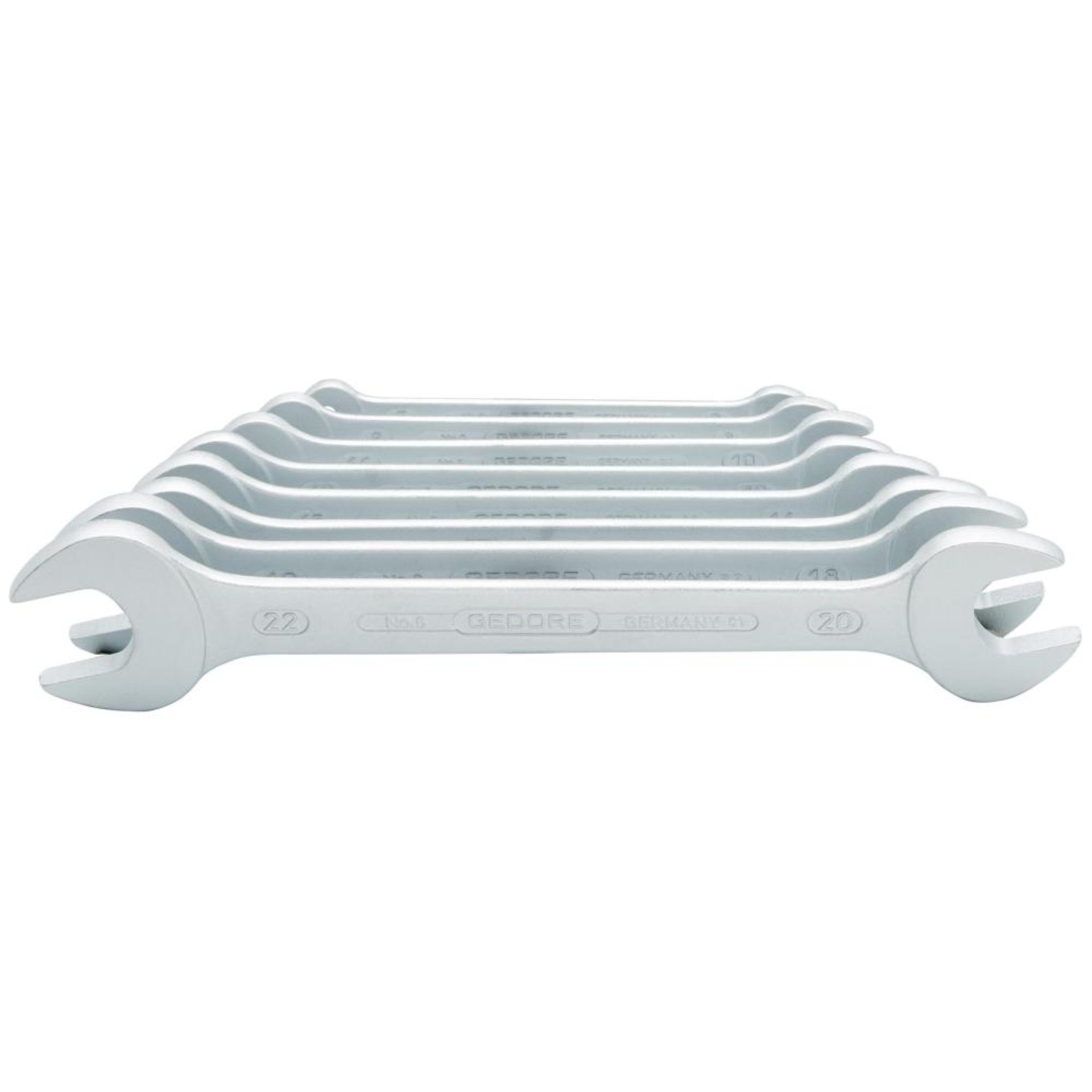 Doppelmaulschlüssel-Satz DIN3110 6-22mm 8-teilig in Karton Gedore