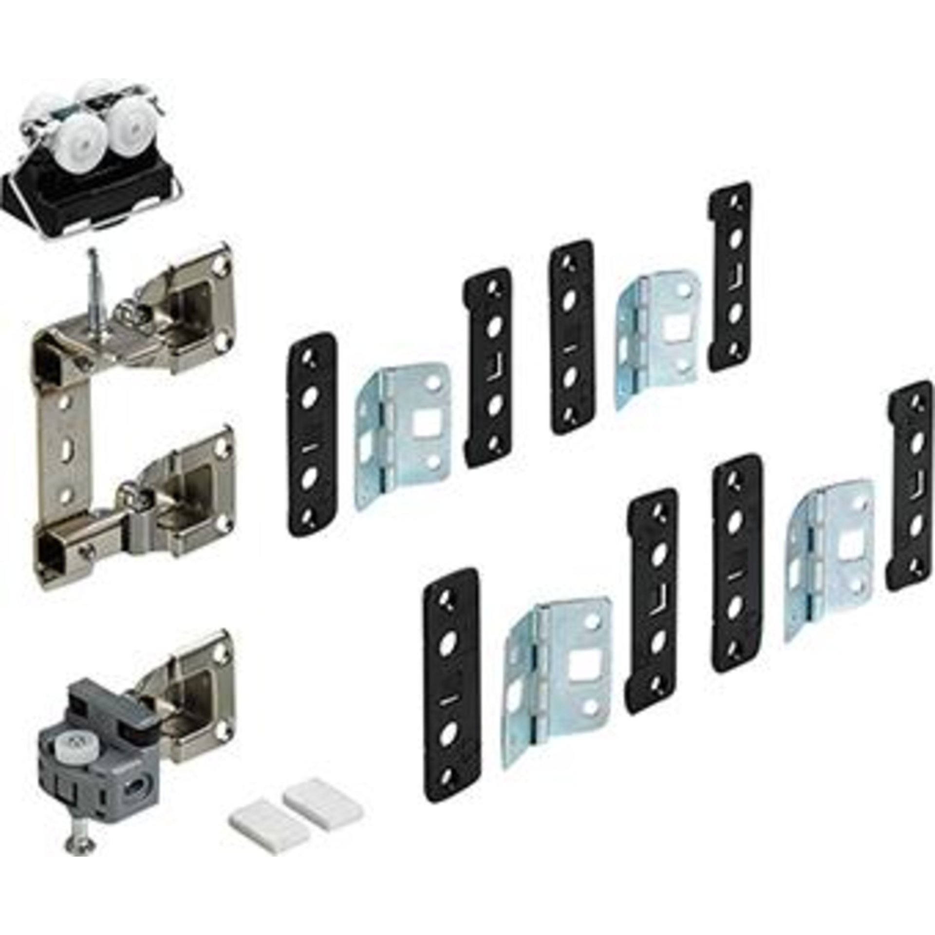 Falttürbeschläge-Set,70983,1-T.,2-Fl.